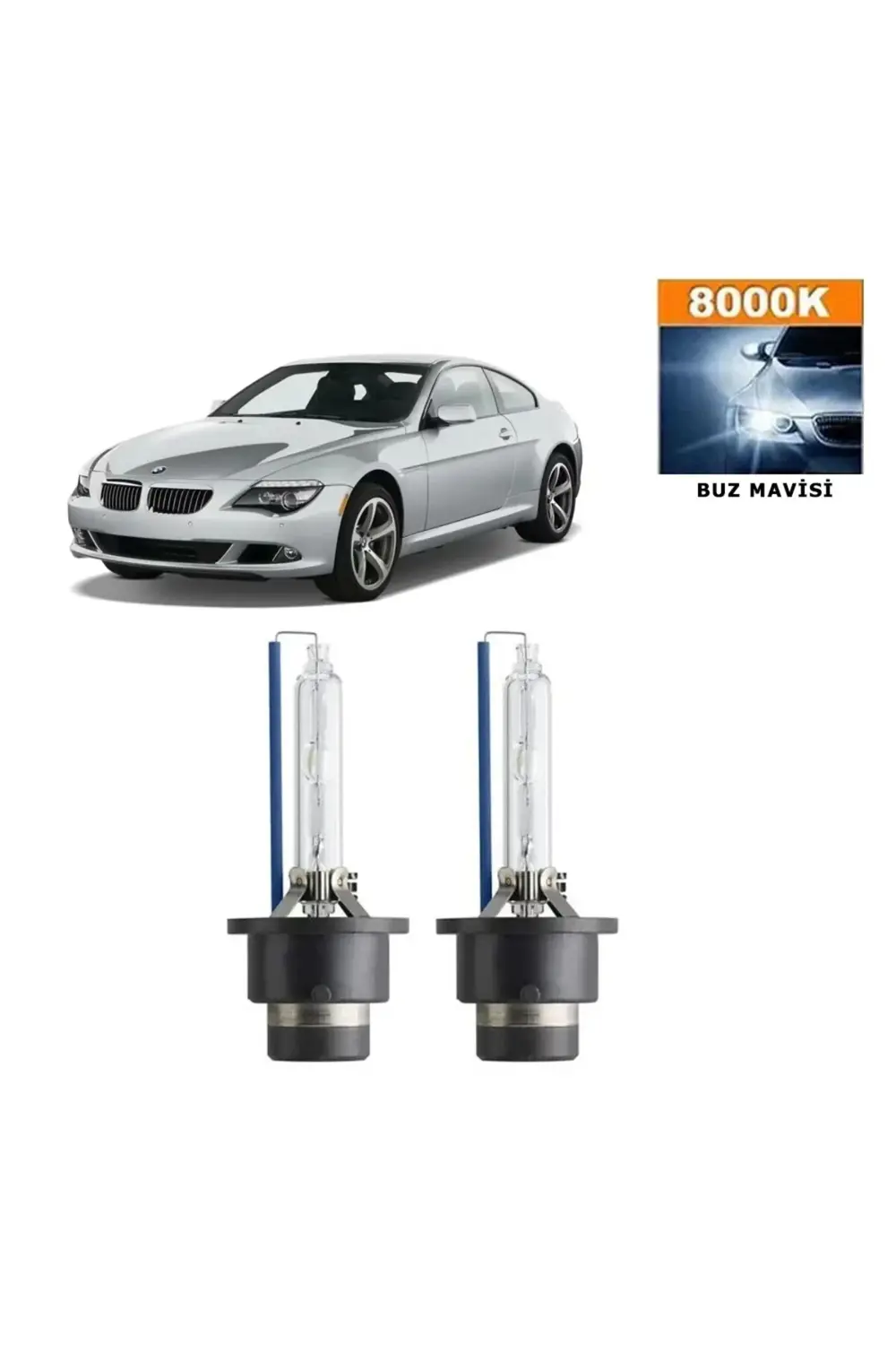 BMW 6 Serisi E63 2004-2010 D2S / D2R 8000K Buz Mavisi HID Xenon A