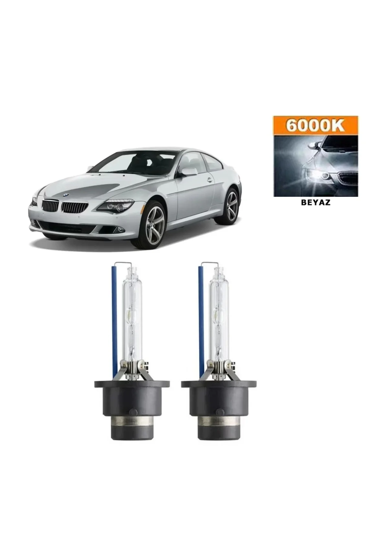 BMW 6 Serisi E63 2004-2010 D2S / D2R 6000K Beyaz HID Xenon Ampul 