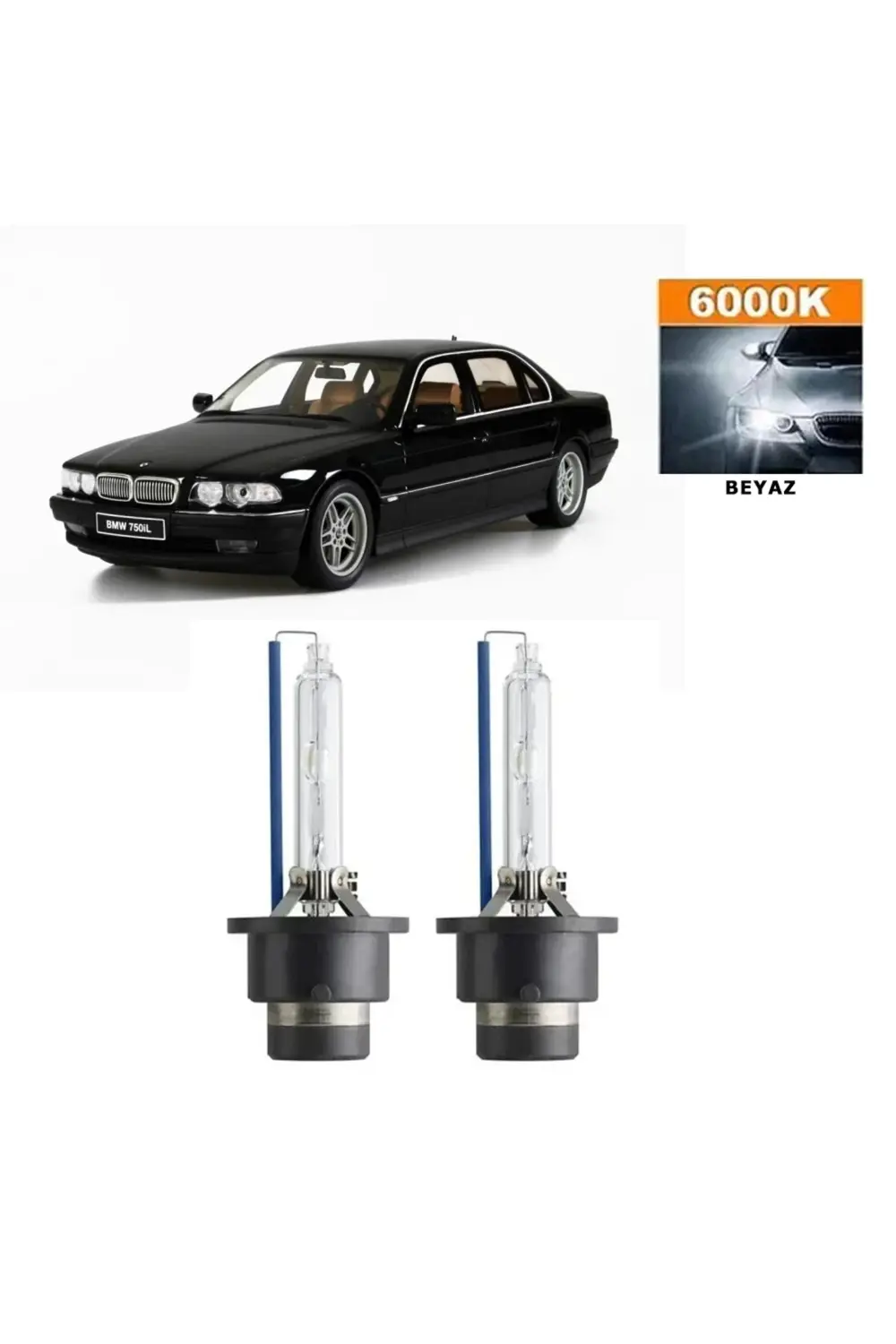 BMW 7 Serisi E38 1995-2001 D2S / D2R 6000K Beyaz HID Xenon Ampul