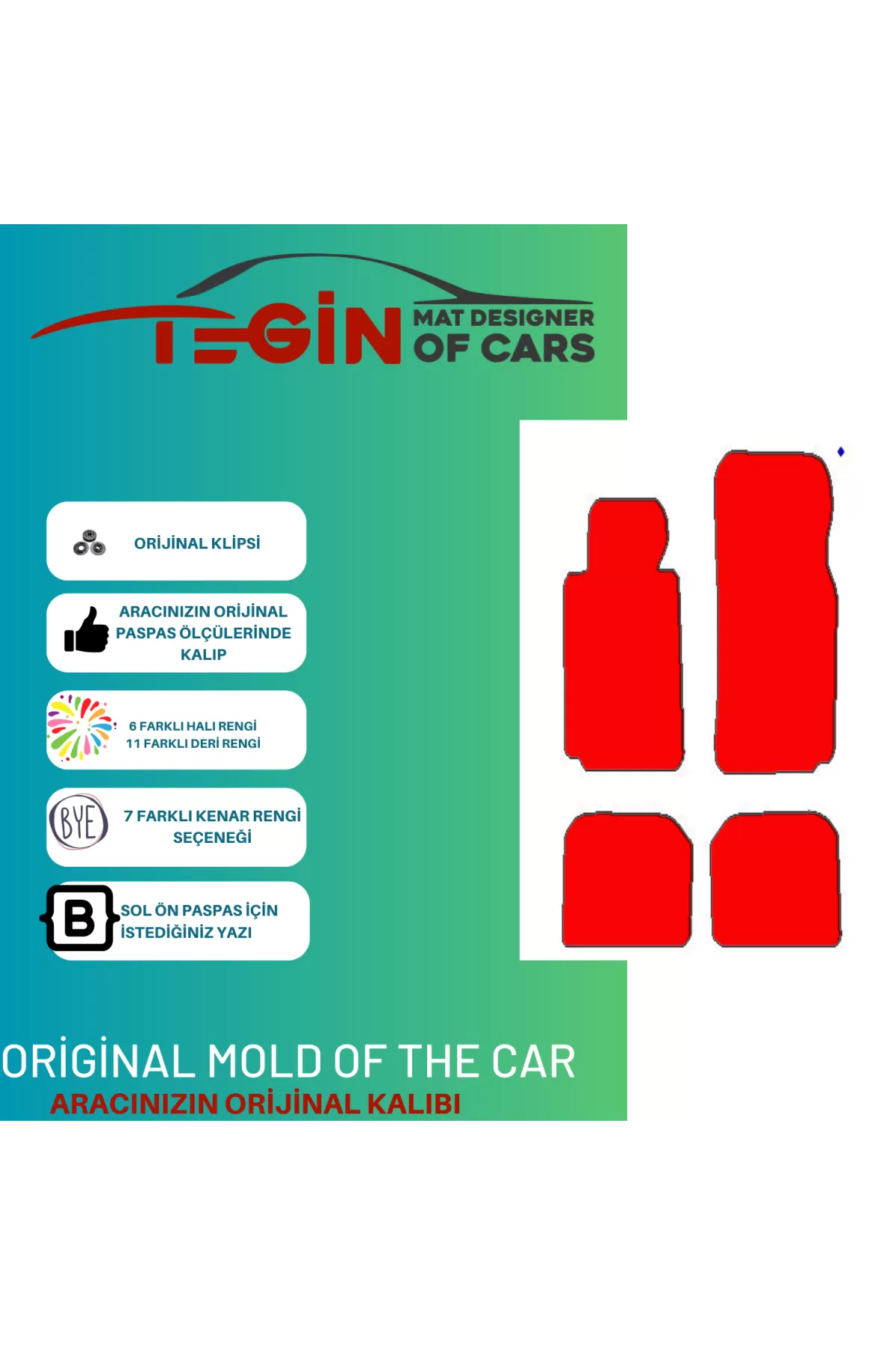 Bmw 7 Serisi E38 1994-2002 -short Prime Gri Halı Gri Kenar Halı P