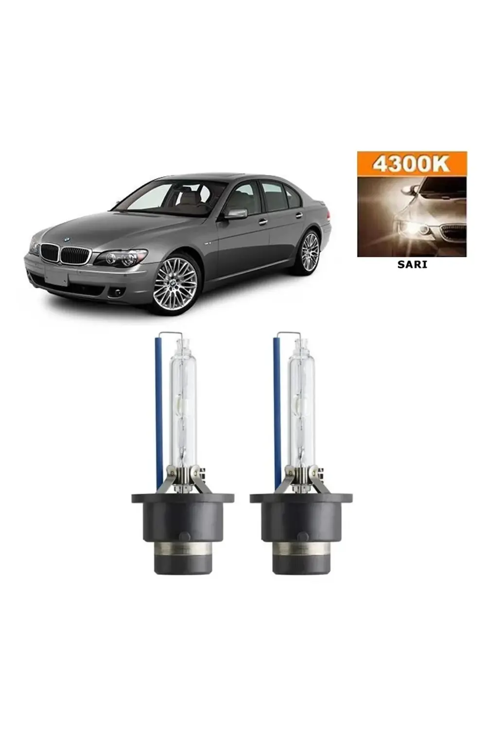 Bmw 7 Serisi E65 2002-2005 Xenon D2s / D2r 4300k Sarı Hıd Xenon A