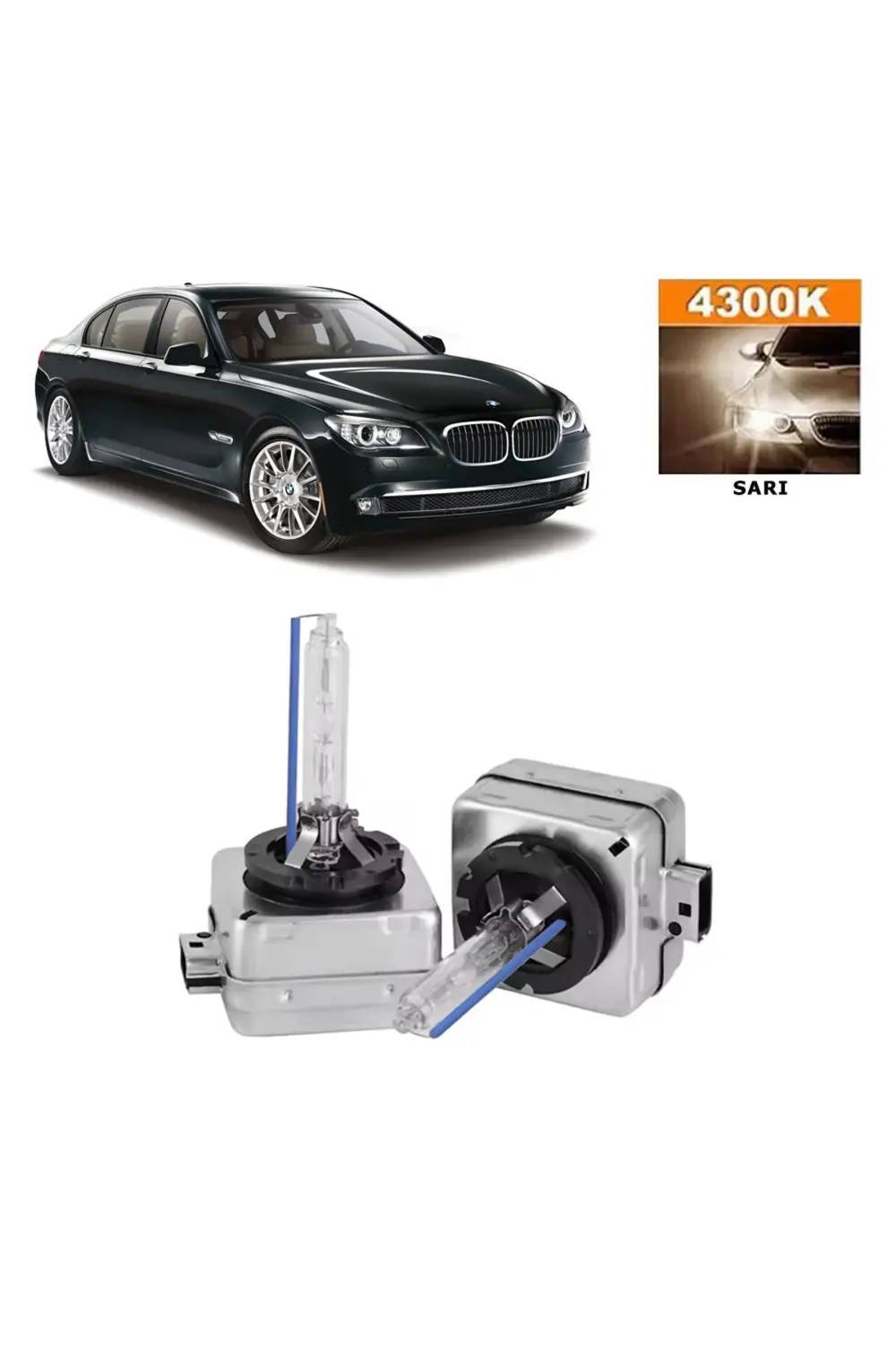 Bmw 7 Serisi F01 2008-2015 Xenon D1s / D1r 4300k Sarı Hıd Xenon A