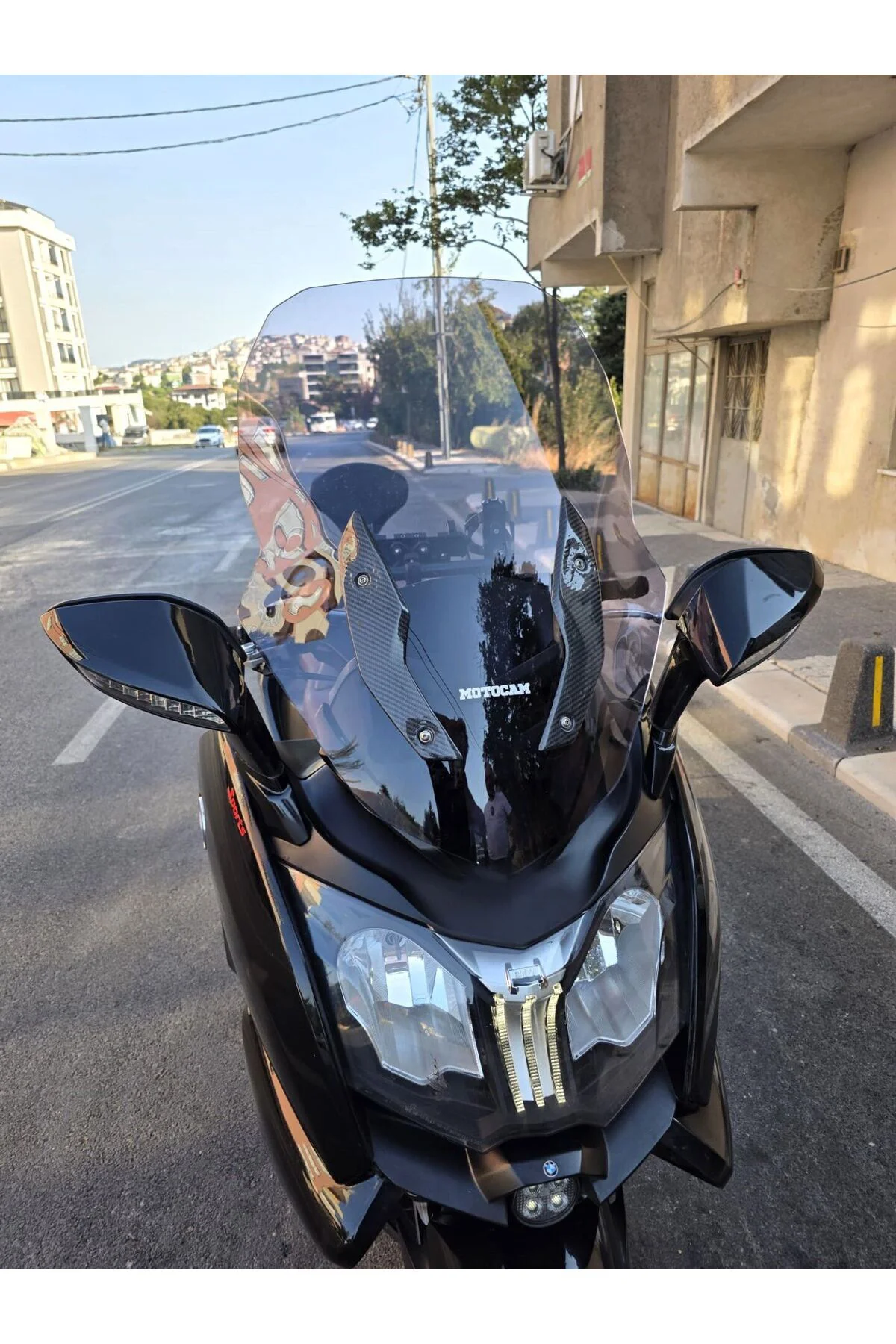 Bmw C 650 GT Ön Cam 2011-2018 Model 75cm Füme Renkli 4mm