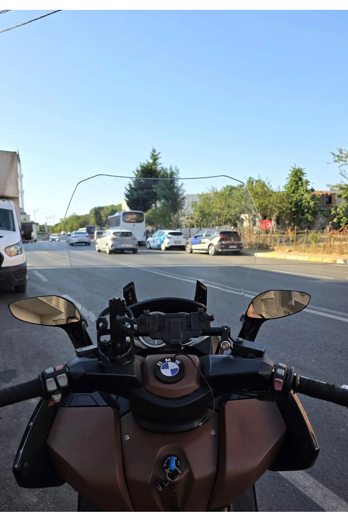 Bmw C 650 GT Ön Cam 2011-2018 Model 75cm Şeffaf Renkli 4mm