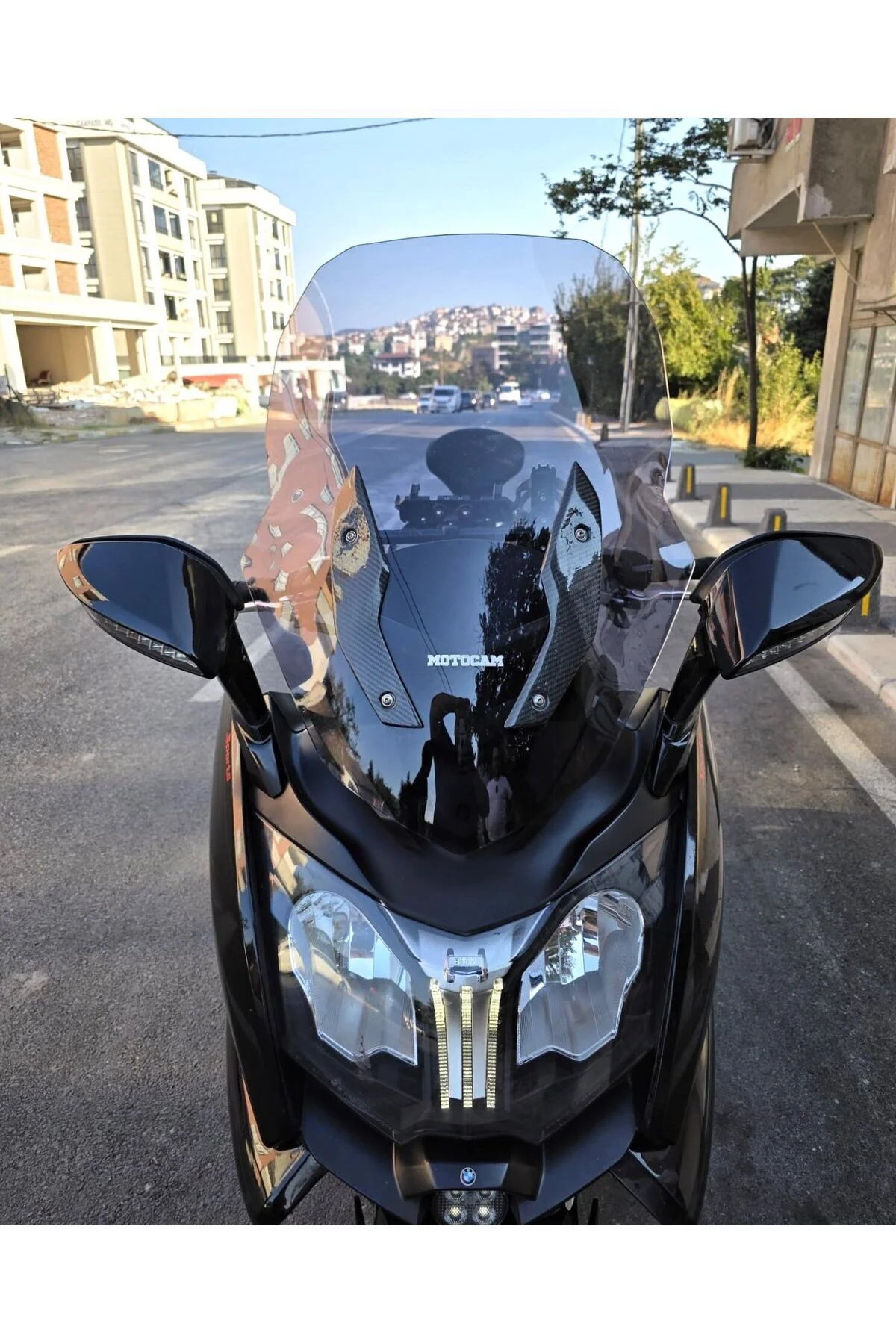 Bmw C 650 GT Ön Cam 2011-2018 Model 75cm Füme Renkli 4mm