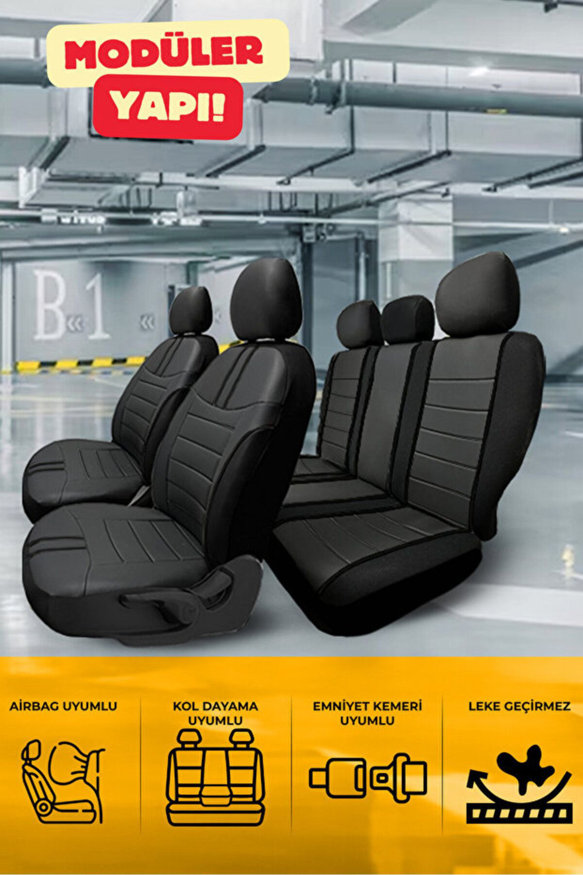 Bmw E30-90 Sedan 1989-1994 Aracınıza Uyumlu Koltuk Kılıfı Luxe De