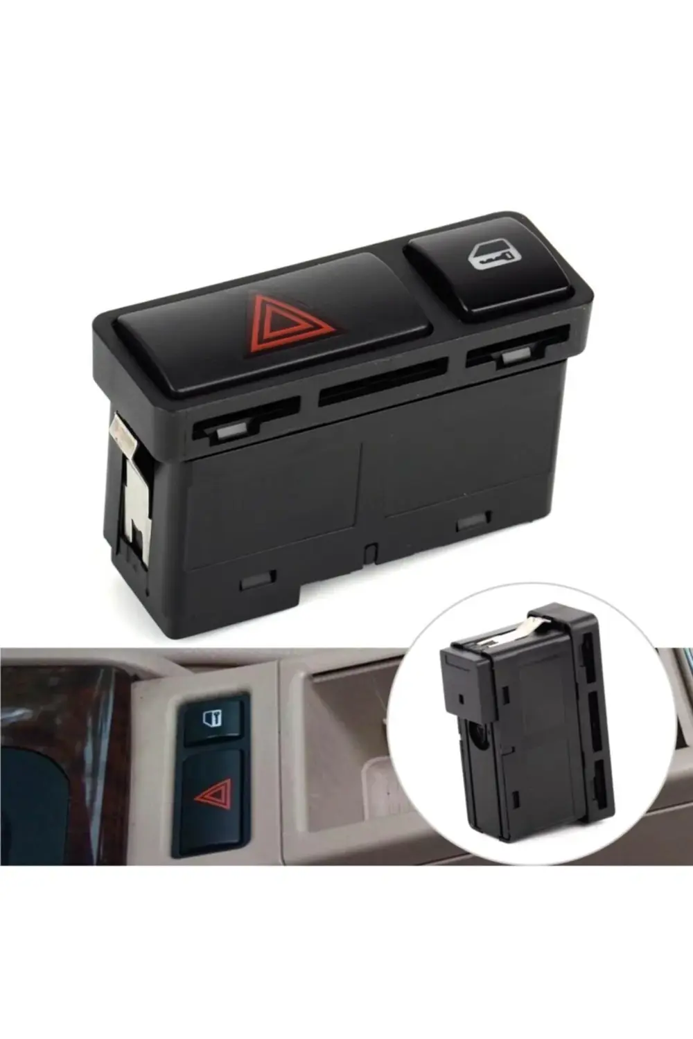 Bmw E46 3 Serisi - E53 X5 Dörtlü Flaşör Ve Merkezi Kilit Düğmesi