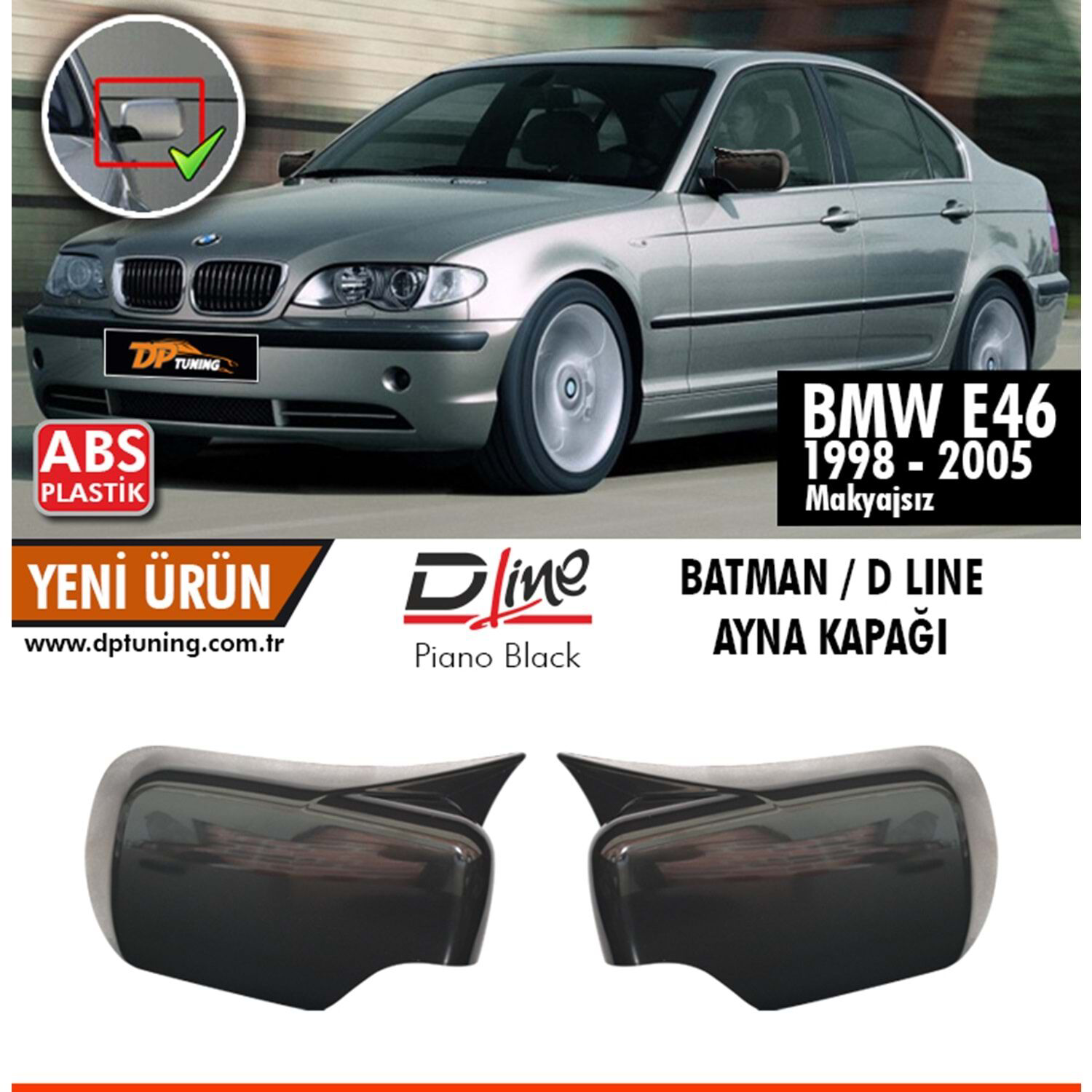 Bmw E46 Uyumlu Batman Ayna Piano Black 1998-2005 (Makyajsız ) Par Fiyatı, Yorumları ve Özellikleri