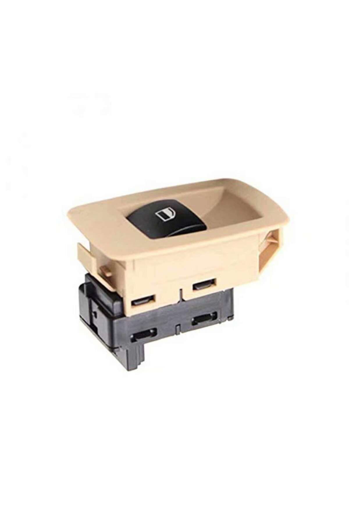 Crn Bmw E60 5 Serisi Uyumlu Tekli Cam Düğmesi Anahtarı 2004--2009 Bej