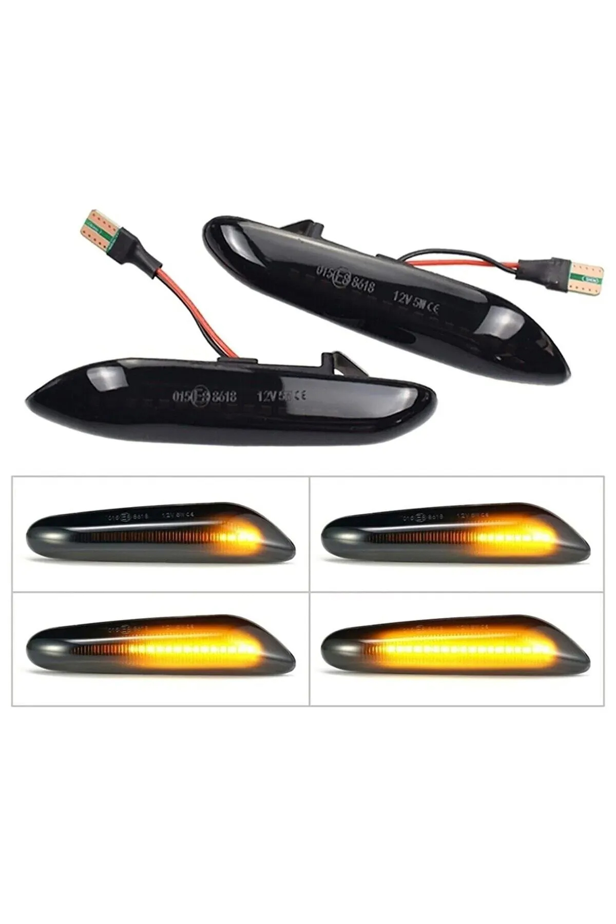 Bmw E60 E61 E90 E91 E92 E93 E 46 Kayar Ledli Çamurluk Sinyali Sag Sol Takım