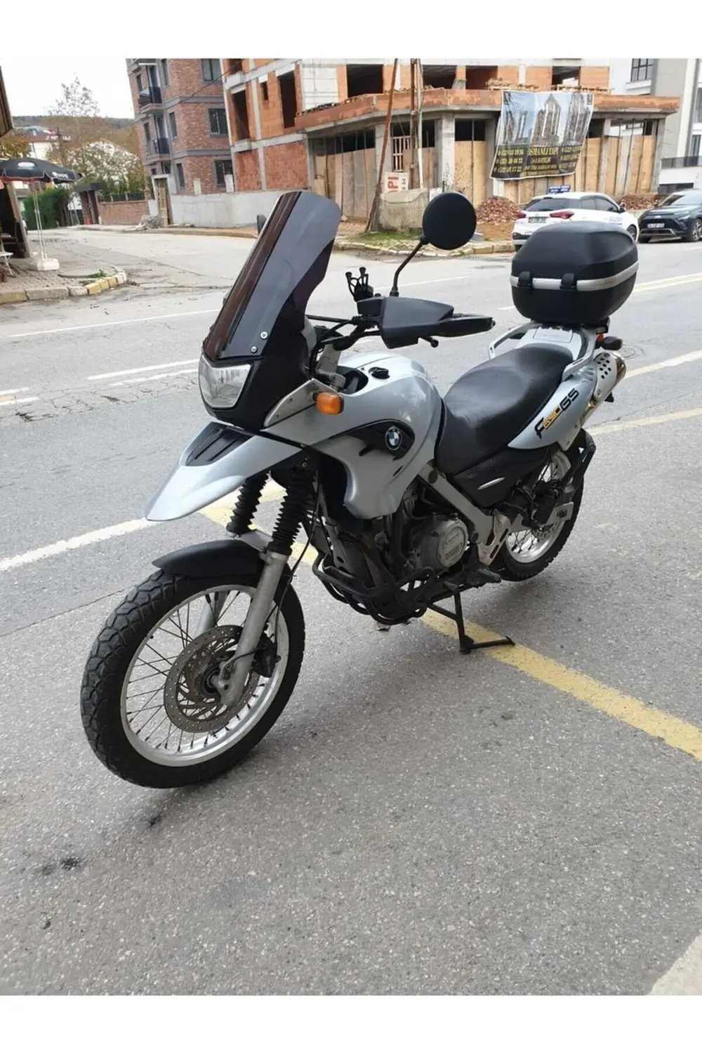 Bmw F 650 GS Ön Cam 2004-2007 Model 45cm Şeffaf Renkli ( 4 Delikl