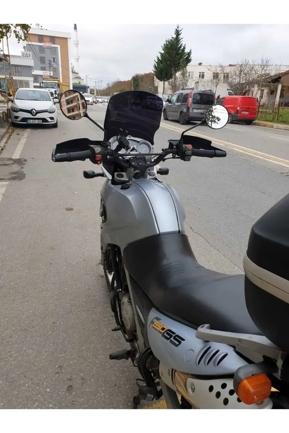 Bmw F 650 GS Ön Cam 2004-2007 Model 45cm Şeffaf Renkli ( 4 Delikl