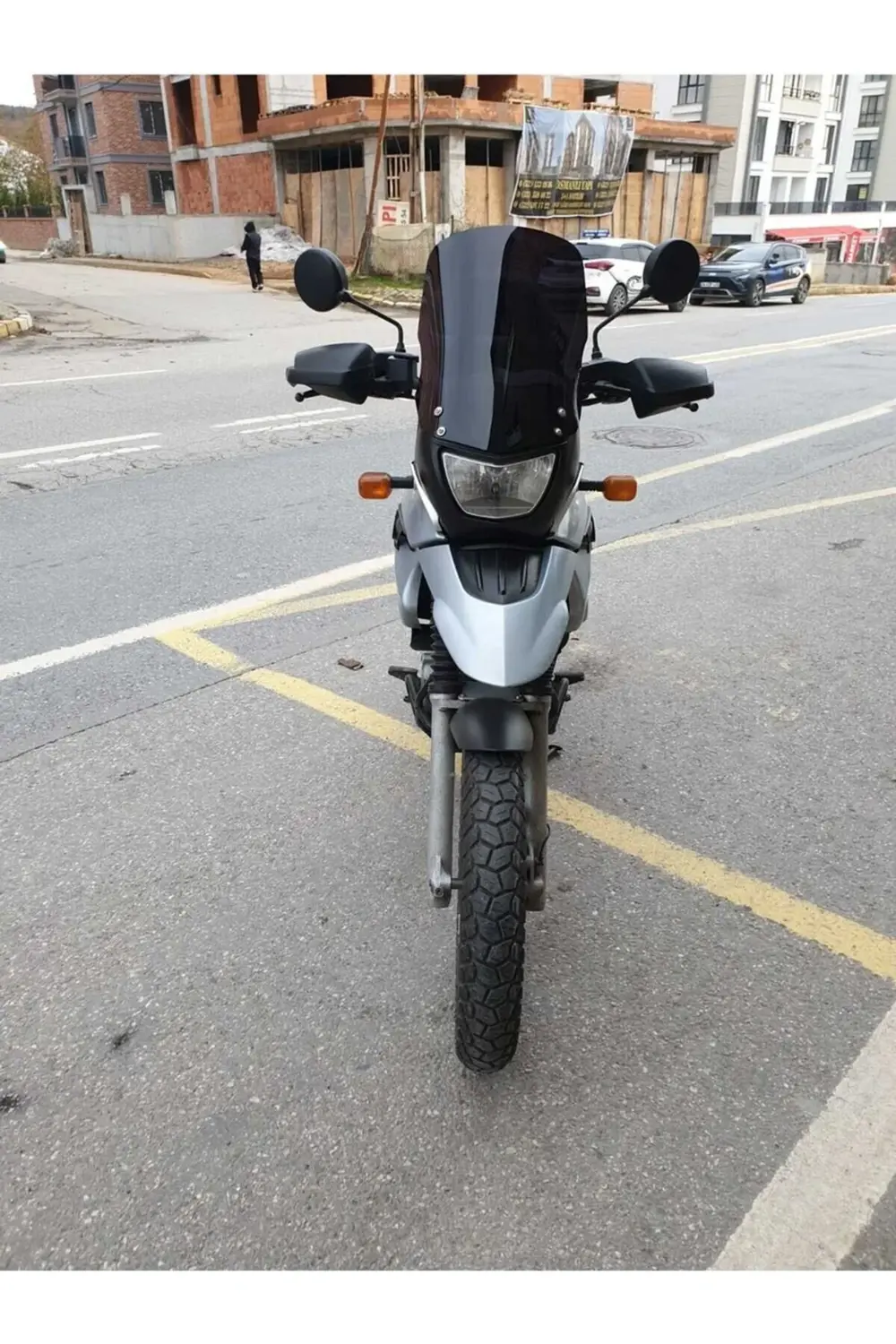 Bmw F 650 GS Ön Cam 2004-2007 Model 45cm Şeffaf Renkli ( 4 Delikl
