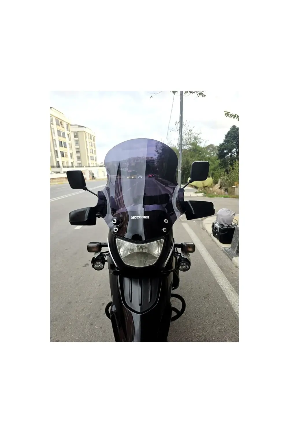 Bmw F 650 GS Ön Cam 2004-2007 Model 50cm Siyah Renkli 4mm SPORTİF