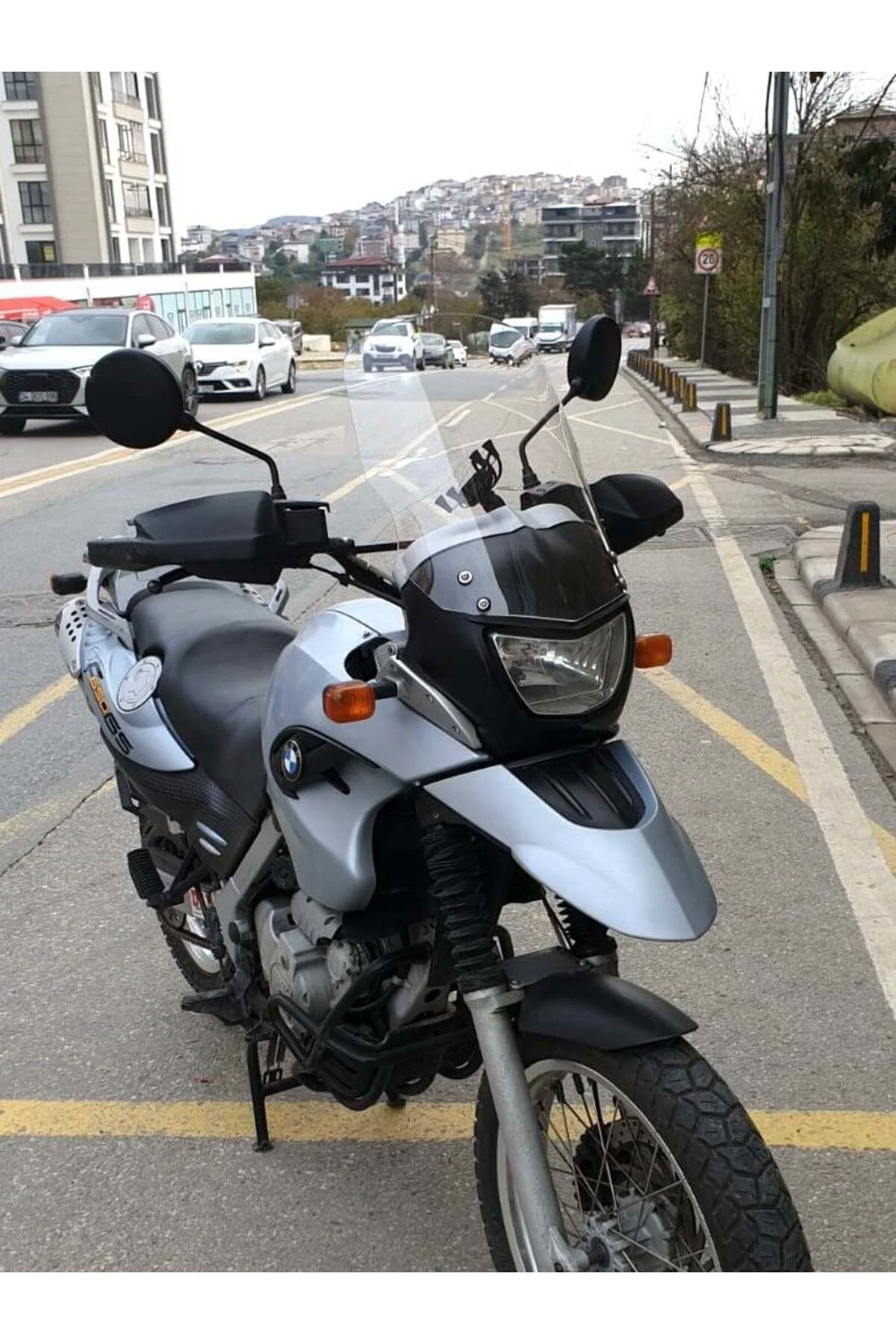Bmw F 650 GS Ön Cam 2004-2007 Model 45cm Şeffaf Renkli 4mm