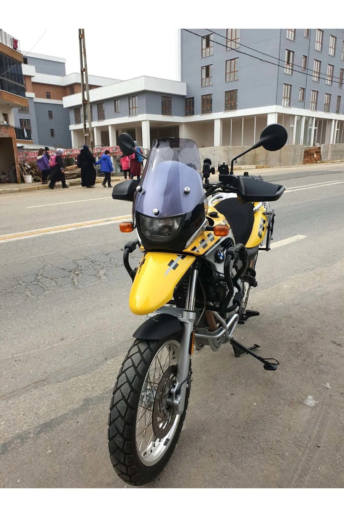 Bmw F 650 GS Ön Cam ( 3 Delikli ) 1999-2003 Model 35cm Füme Renkl