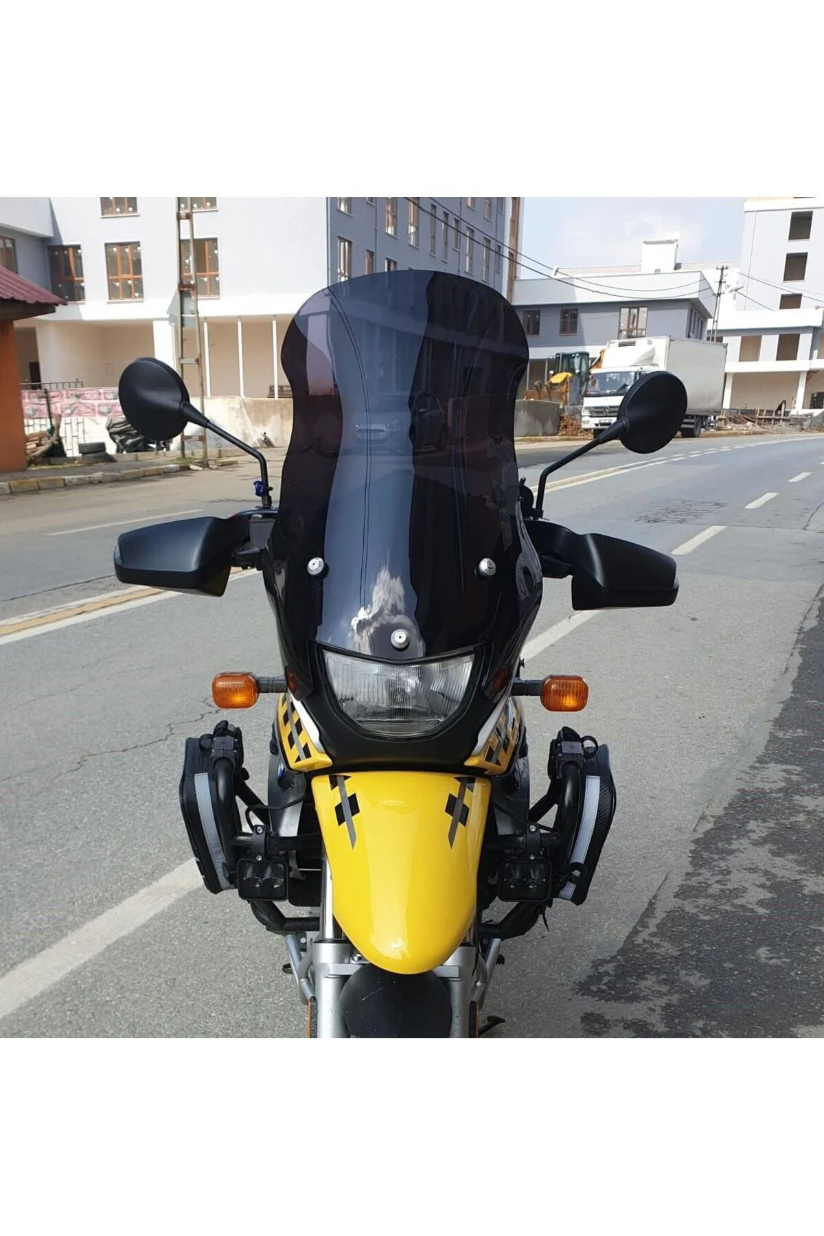 Bmw F 650 GS Ön Cam ( 3 Delikli ) 1999-2003 Model 58cm Siyah Renk