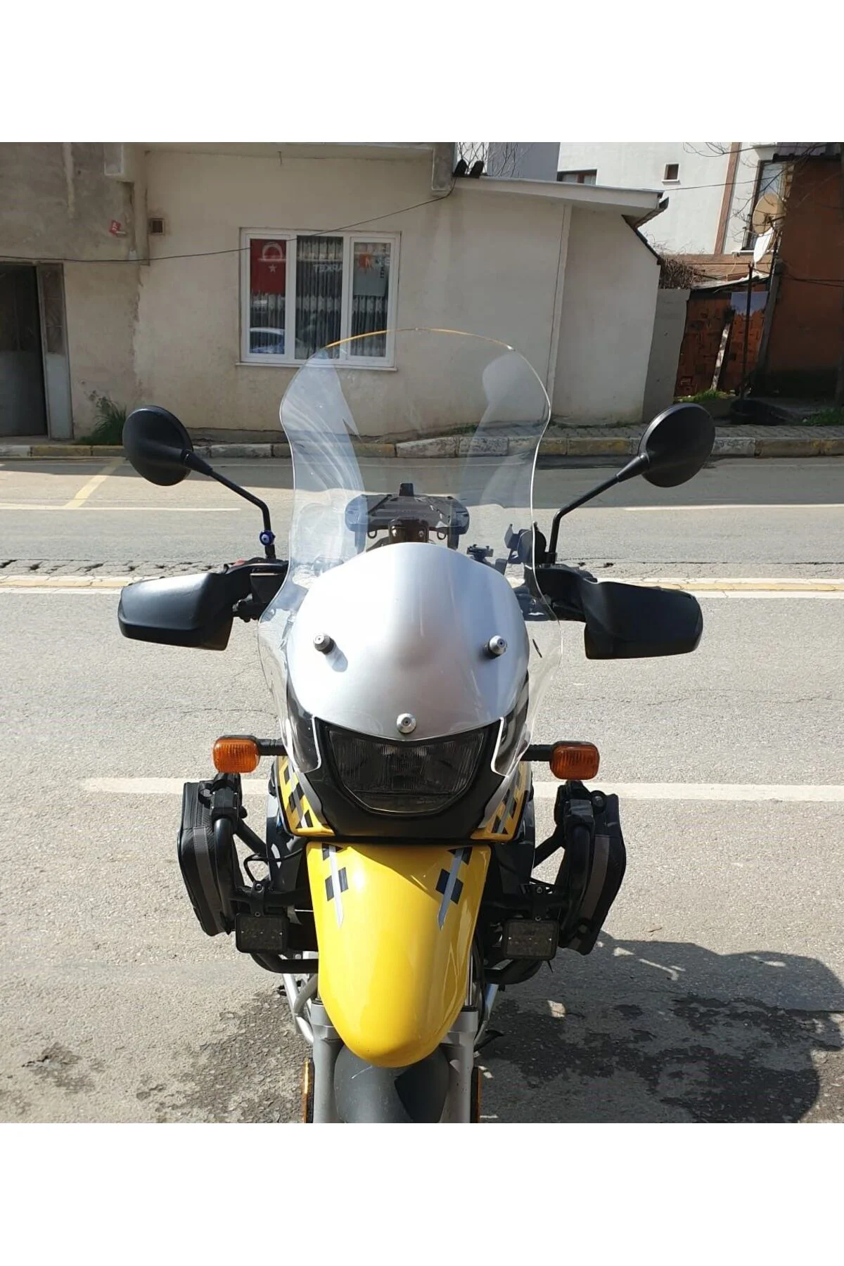 Bmw F 650 GS Ön Cam ( 3 Delikli ) 1999-2003 Model 58cm Şeffaf Ren