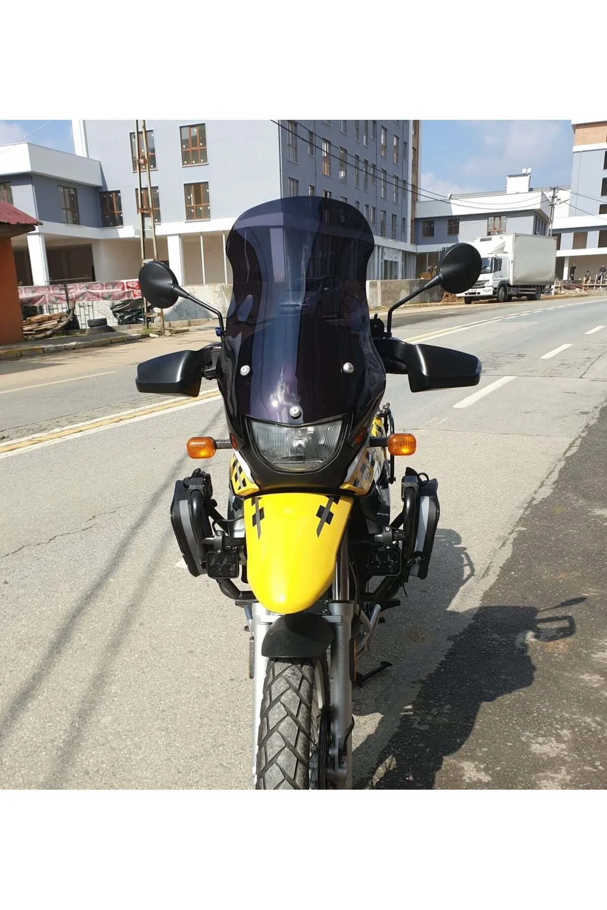 Bmw F 650 GS Ön Cam ( 3 Delikli ) 1999-2003 Model 58cm Siyah Renk