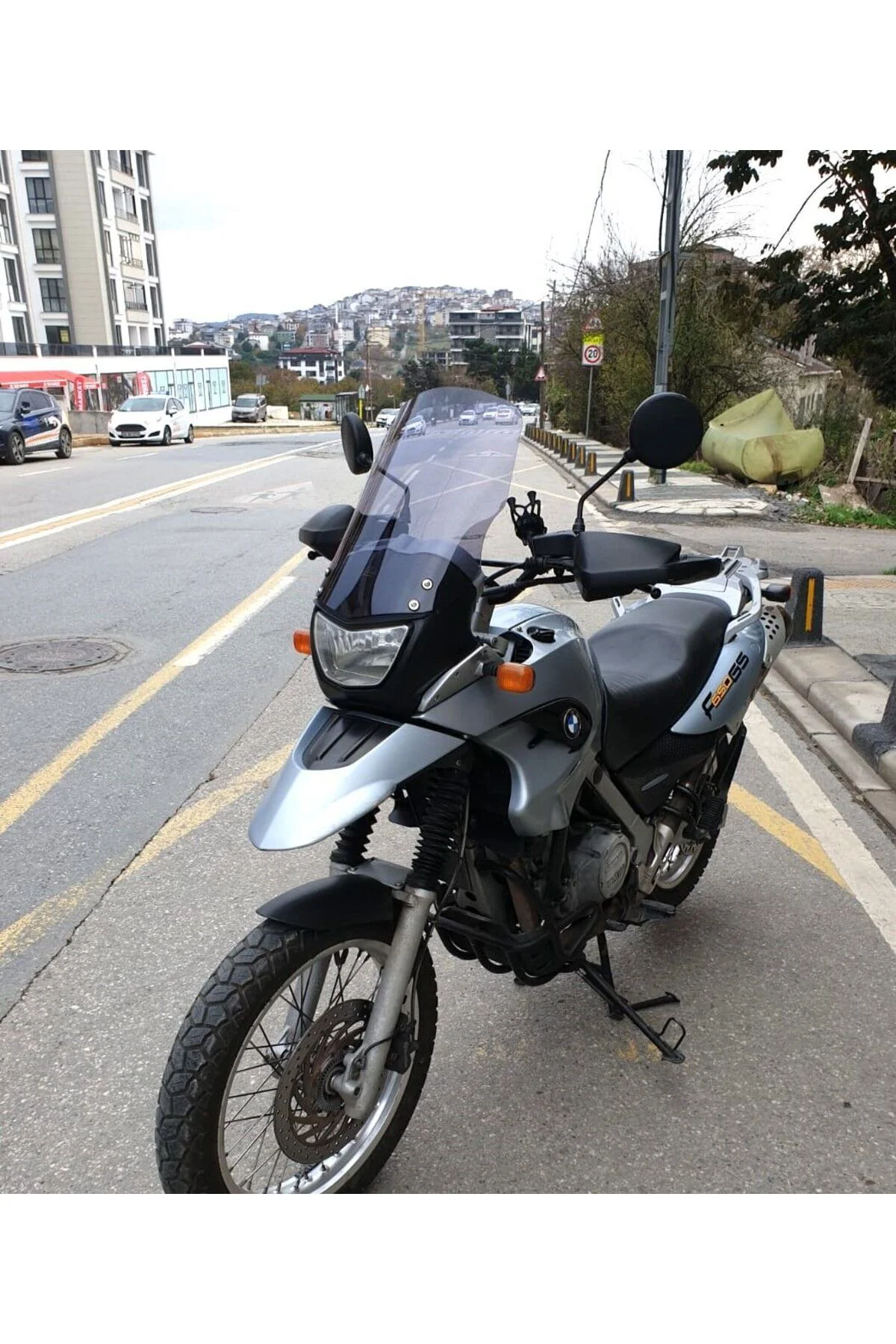 Bmw F 650 GS Ön Cam 2004-2007 Model 45cm Füme Renkli 4mm