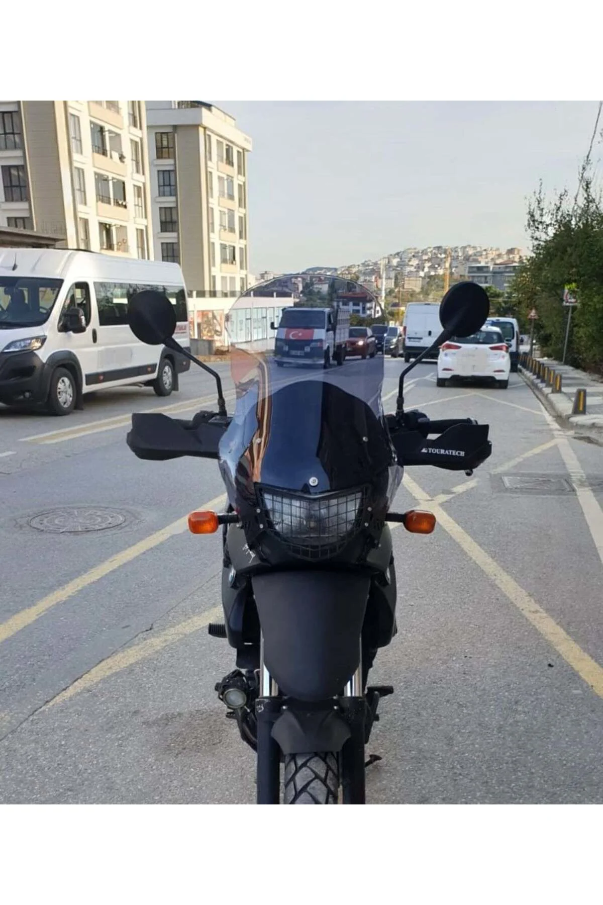 Bmw F 650 GS Ön Cam ( 3 Delikli ) 1999-2003 Model 58cm Füme Renkl