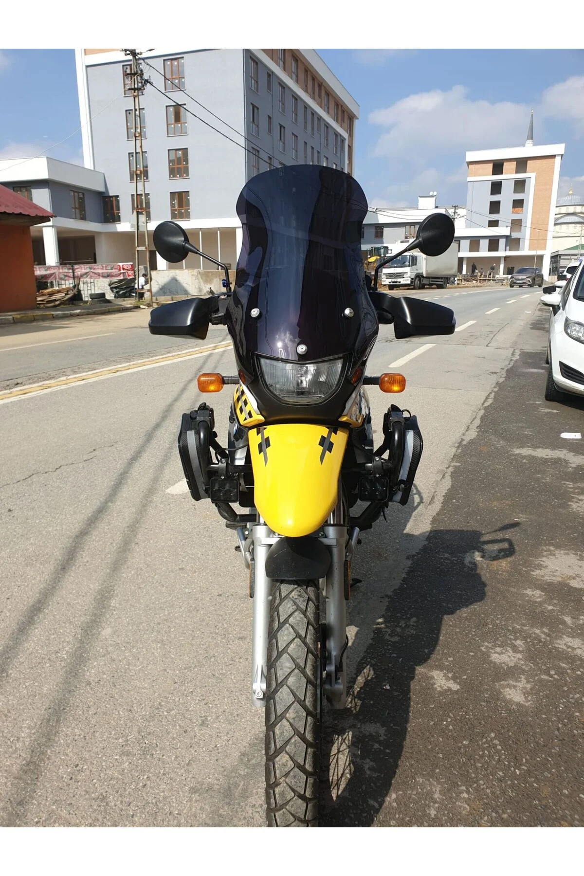 Bmw F 650 GS Ön Cam ( 3 Delikli ) 1999-2003 Model 58cm Siyah Renk
