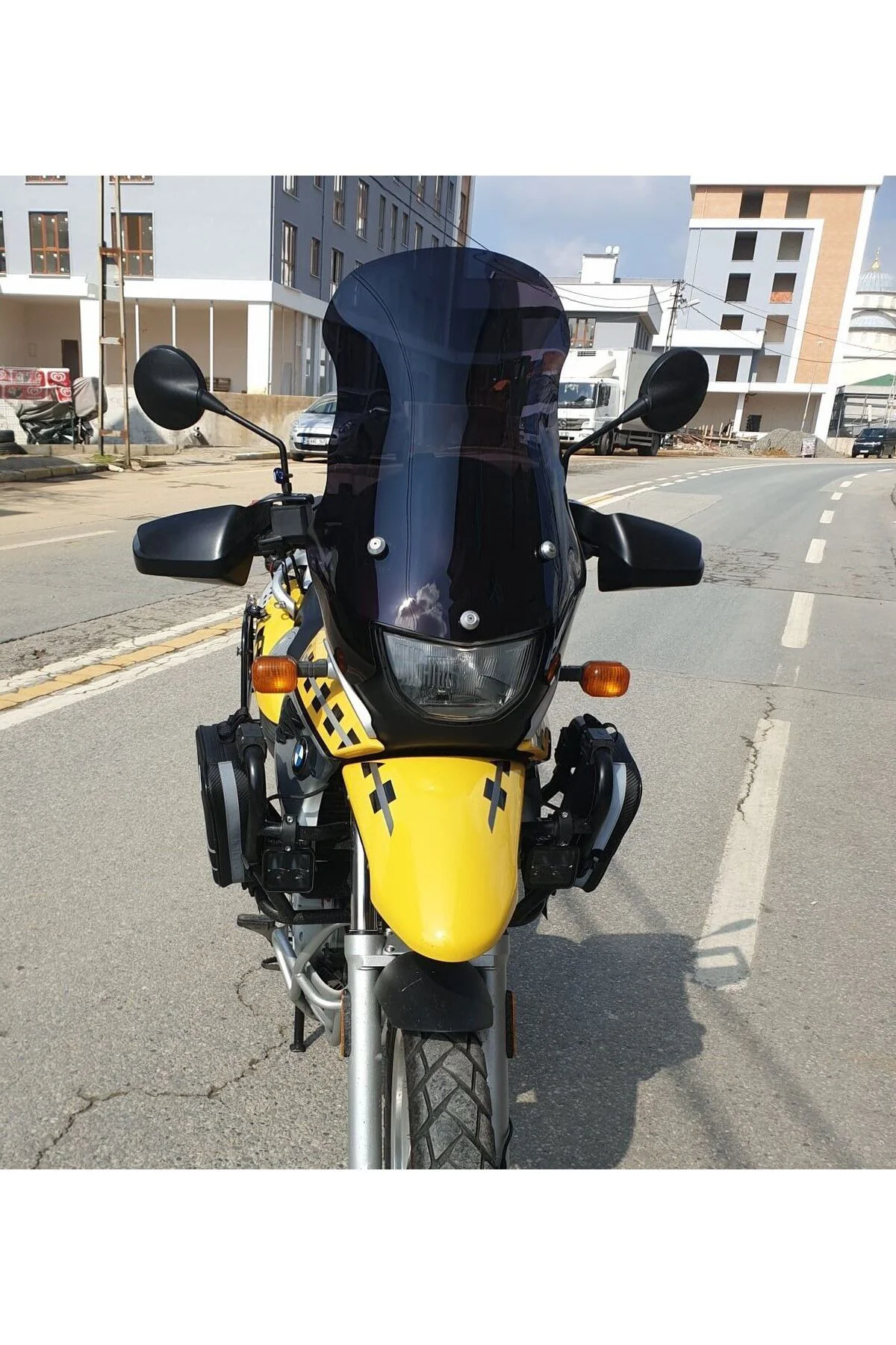 Bmw F 650 GS Ön Cam ( 3 Delikli ) 1999-2003 Model 58cm Siyah Renk