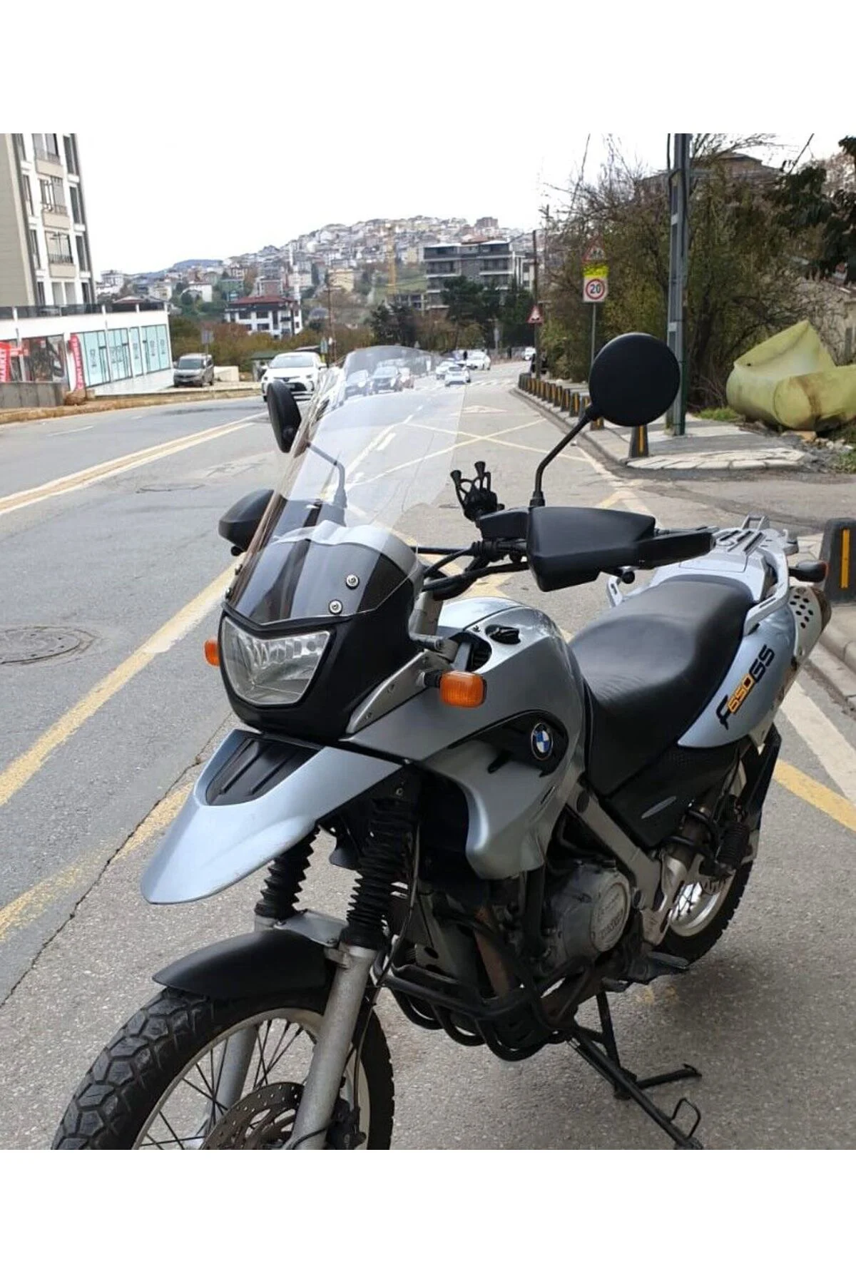 Bmw F 650 GS Ön Cam 2004-2007 Model 45cm Şeffaf Renkli 4mm