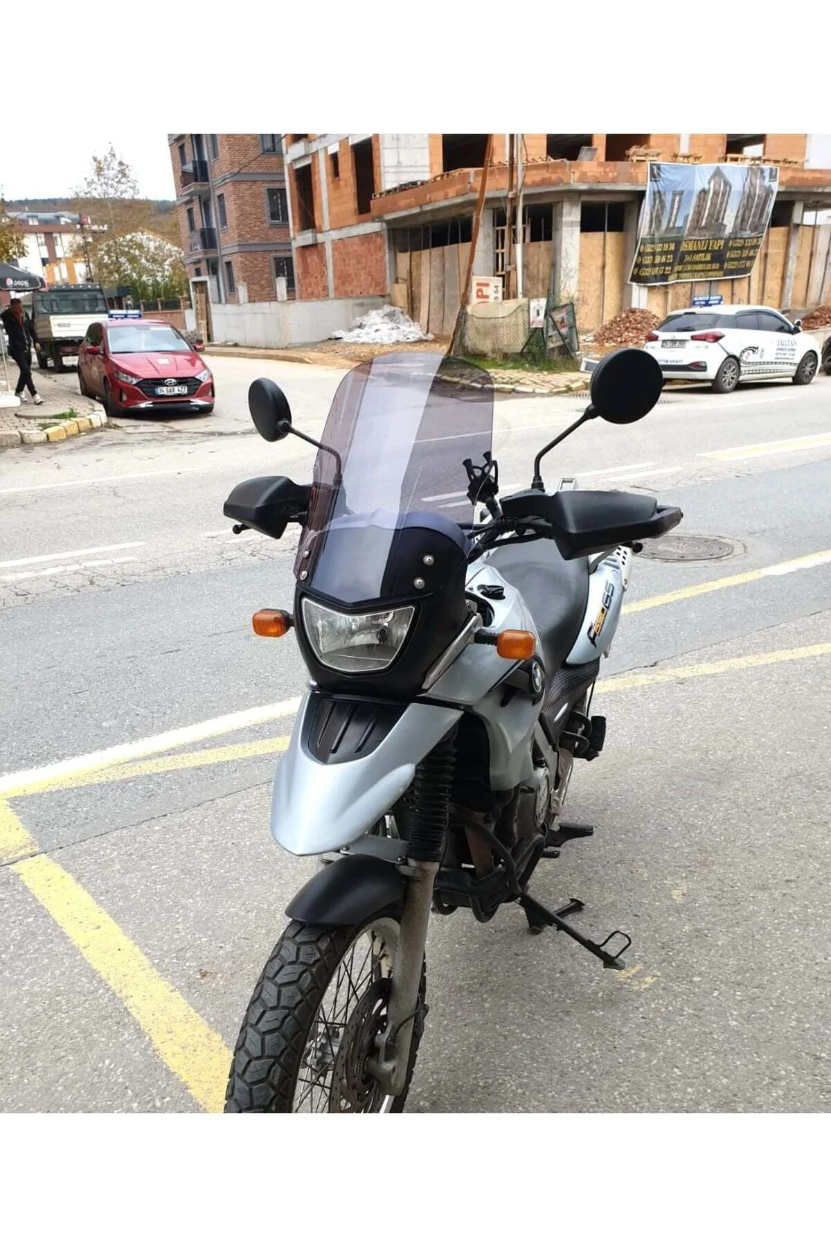 Bmw F 650 GS Ön Cam 2004-2007 Model 45cm Füme Renkli 4mm