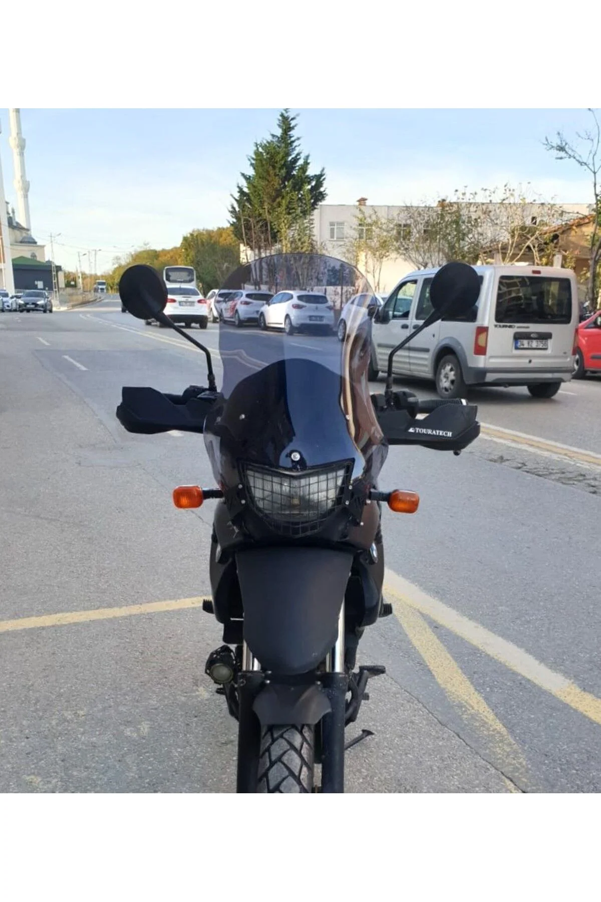 Bmw F 650 GS Ön Cam ( 3 Delikli ) 1999-2003 Model 58cm Füme Renkl