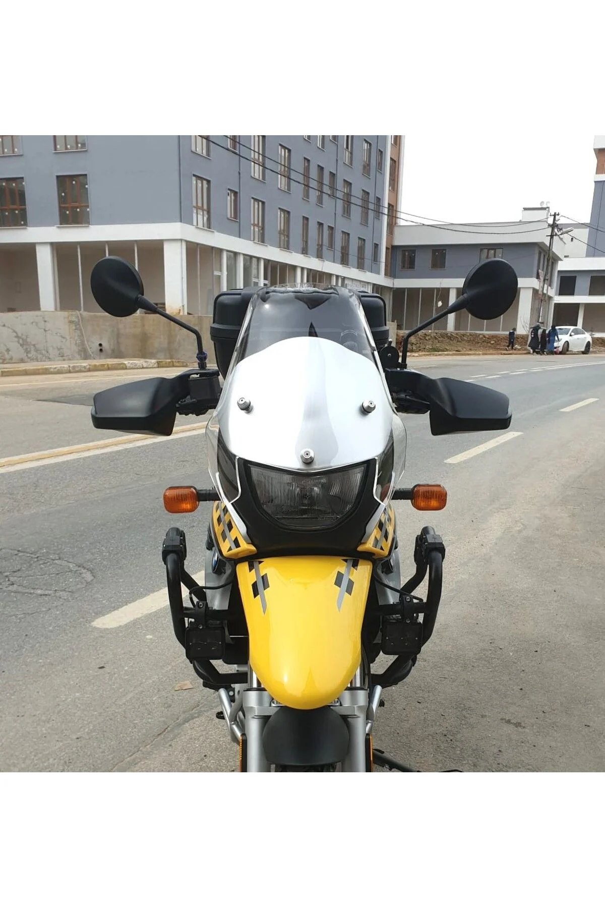 Bmw F 650 GS Ön Cam ( 3 Delikli ) 1999-2003 Model 35cm Şeffaf Renkli 4mm