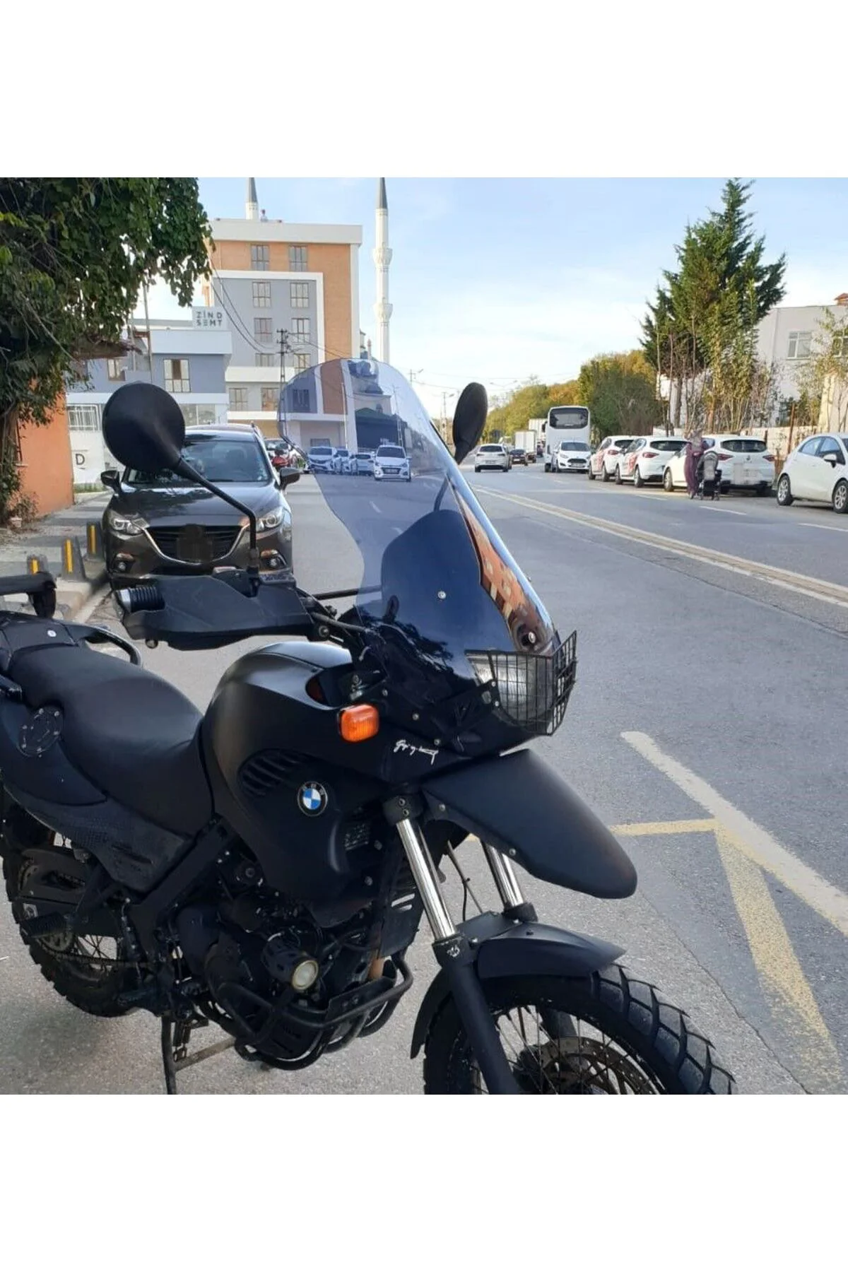 Bmw F 650 GS Ön Cam ( 3 Delikli ) 1999-2003 Model 58cm Füme Renkl