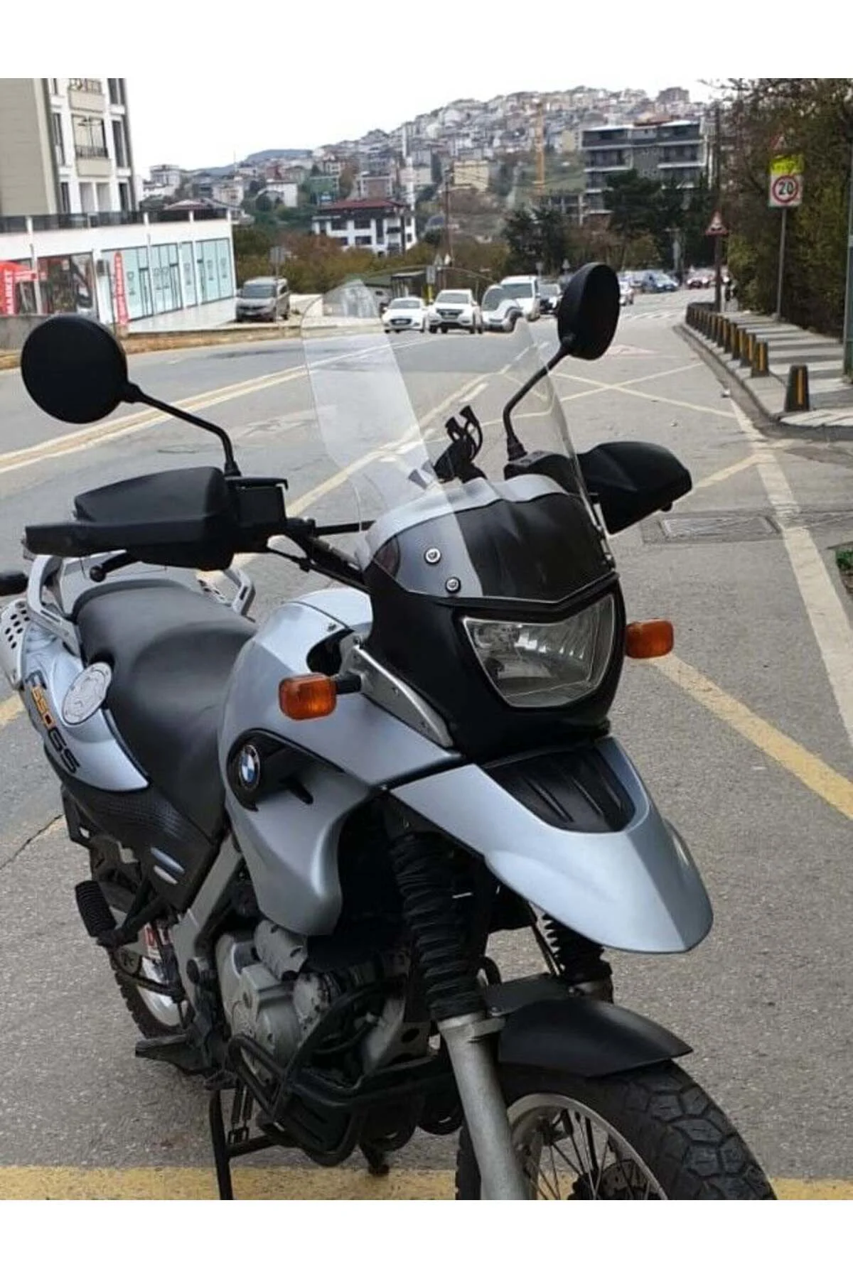 Bmw F 650 GS Ön Cam 2004-2007 Model 45cm Şeffaf Renkli 4mm