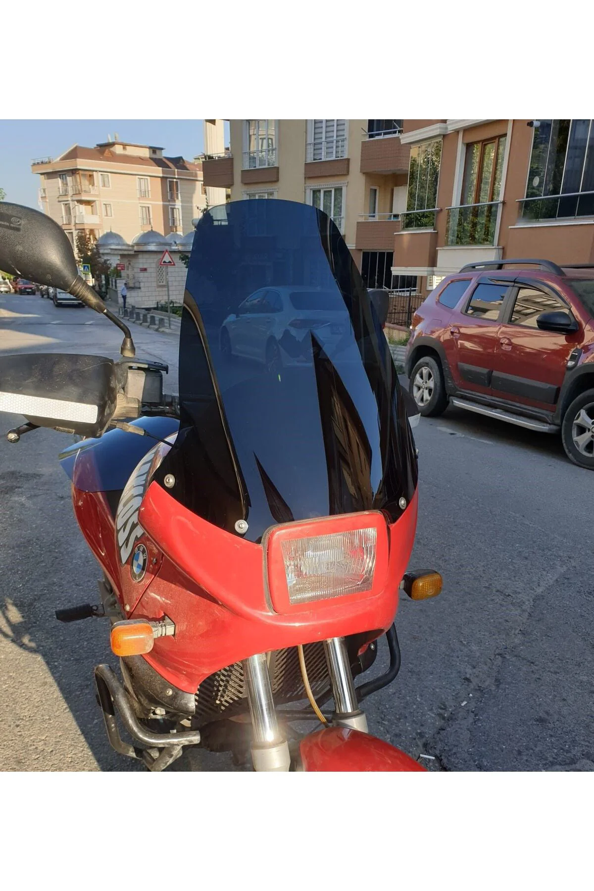 Bmw F 650 Ön Cam 1993-2000 Model 43cm Siyah Renkli 4mm YOKTUR