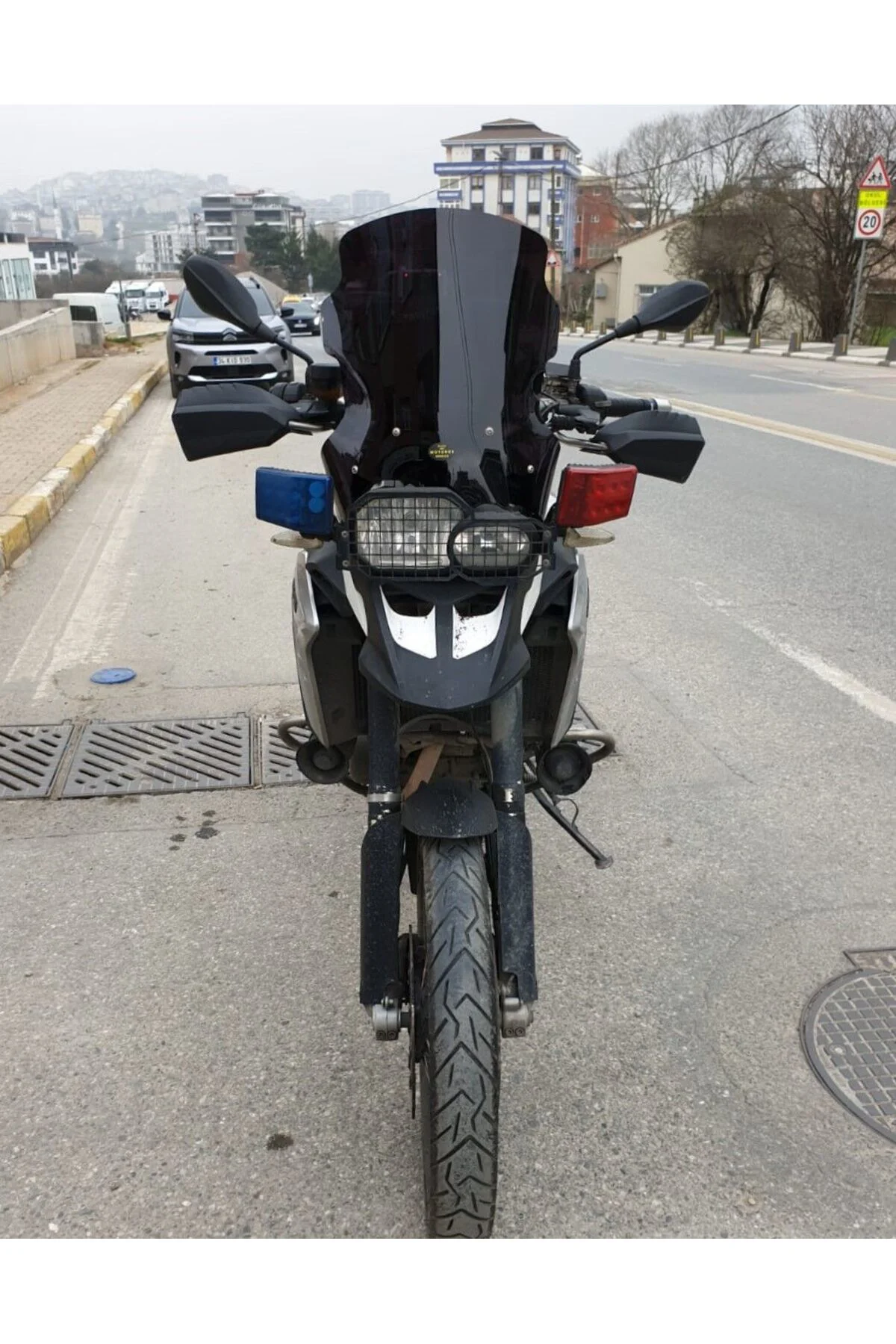 Bmw F 800 GS Ön Cam 2008-2012 Model 47cm Siyah Renkli 4mm