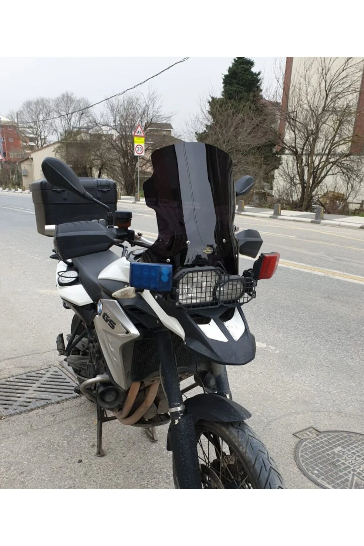 Bmw F 800 GS Ön Cam 2008-2012 Model 47cm Siyah Renkli 4mm