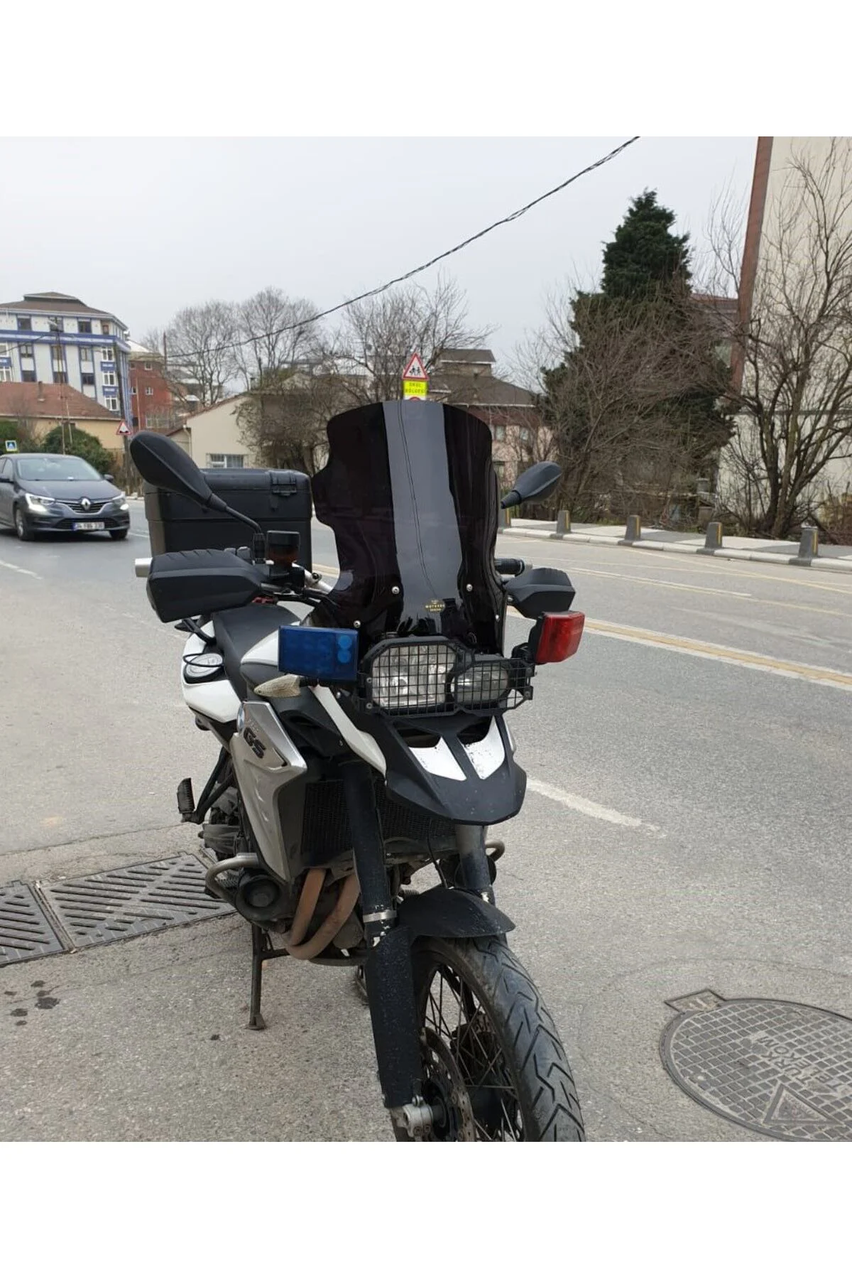 Bmw F 800 GS Ön Cam 2008-2012 Model 47cm Siyah Renkli 4mm
