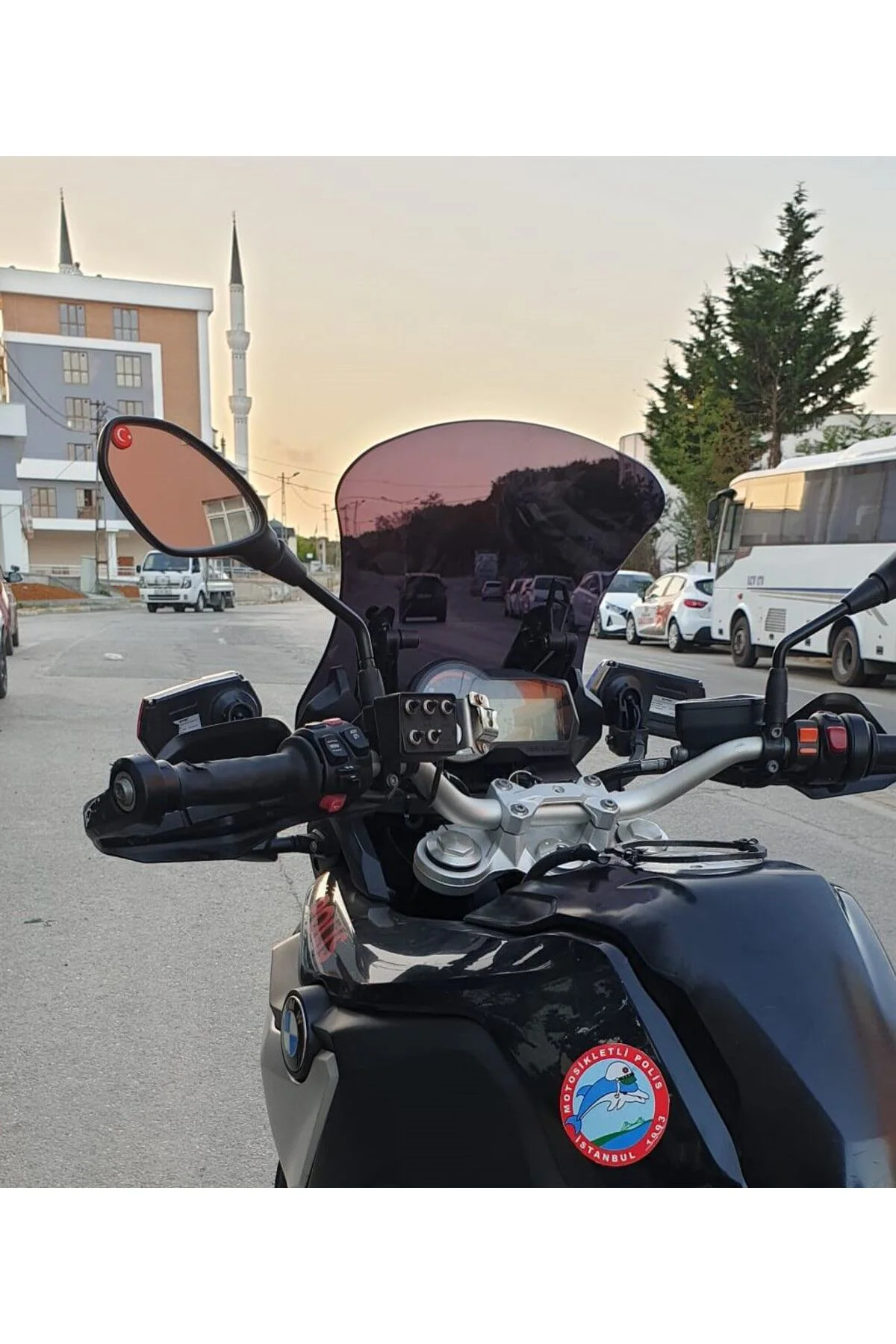 Bmw F 850 GS Ön Cam 2018-2023 Model 49cm Siyah Renkli 4mm