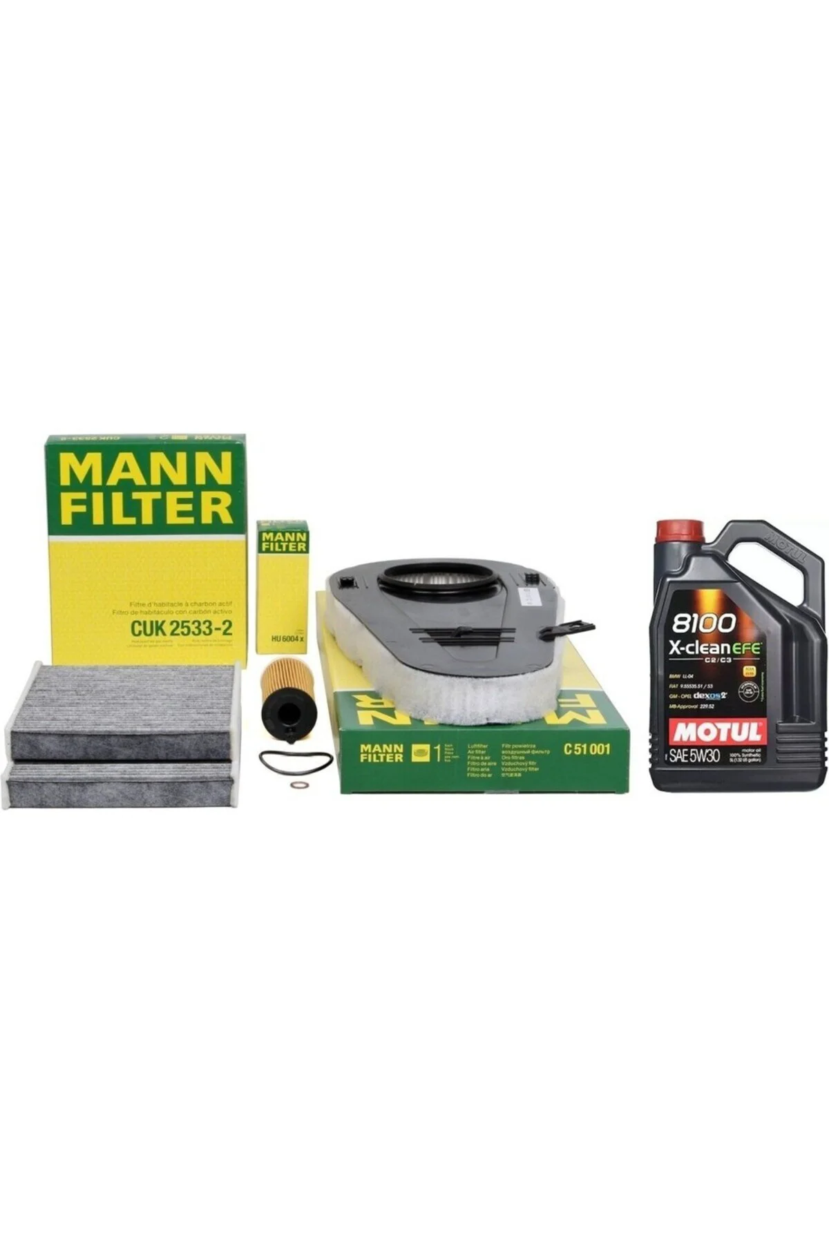 Bmw F10 Kasa 525dx Periyodik Bakım Filtre Seti Marka Motul 5W30 E