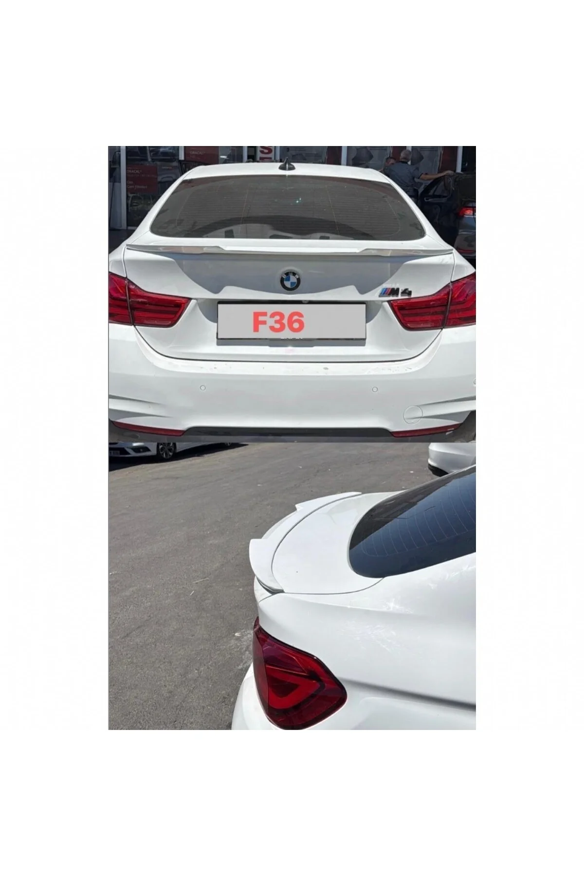 BMW F36 MODEL BOYALI PLASTİK SPOİLER