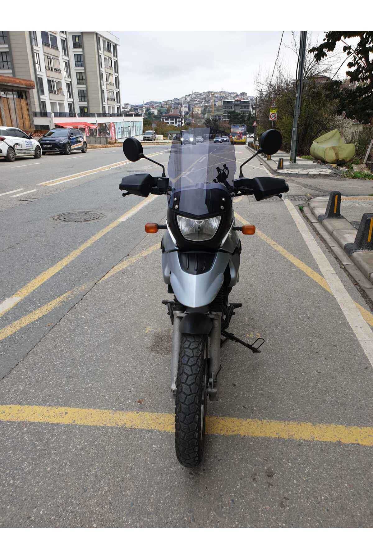 Motocam Bmw F650 Gs Ön Cam 2004-2007 Model 45Cm Açıkfüme Renkli ( 4 Delik