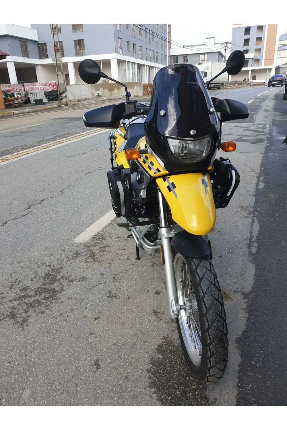 Bmw F650 GS Ön Cam ( 3 Delikli ) 1999 2003 Model 35cm Şeffaf Renk