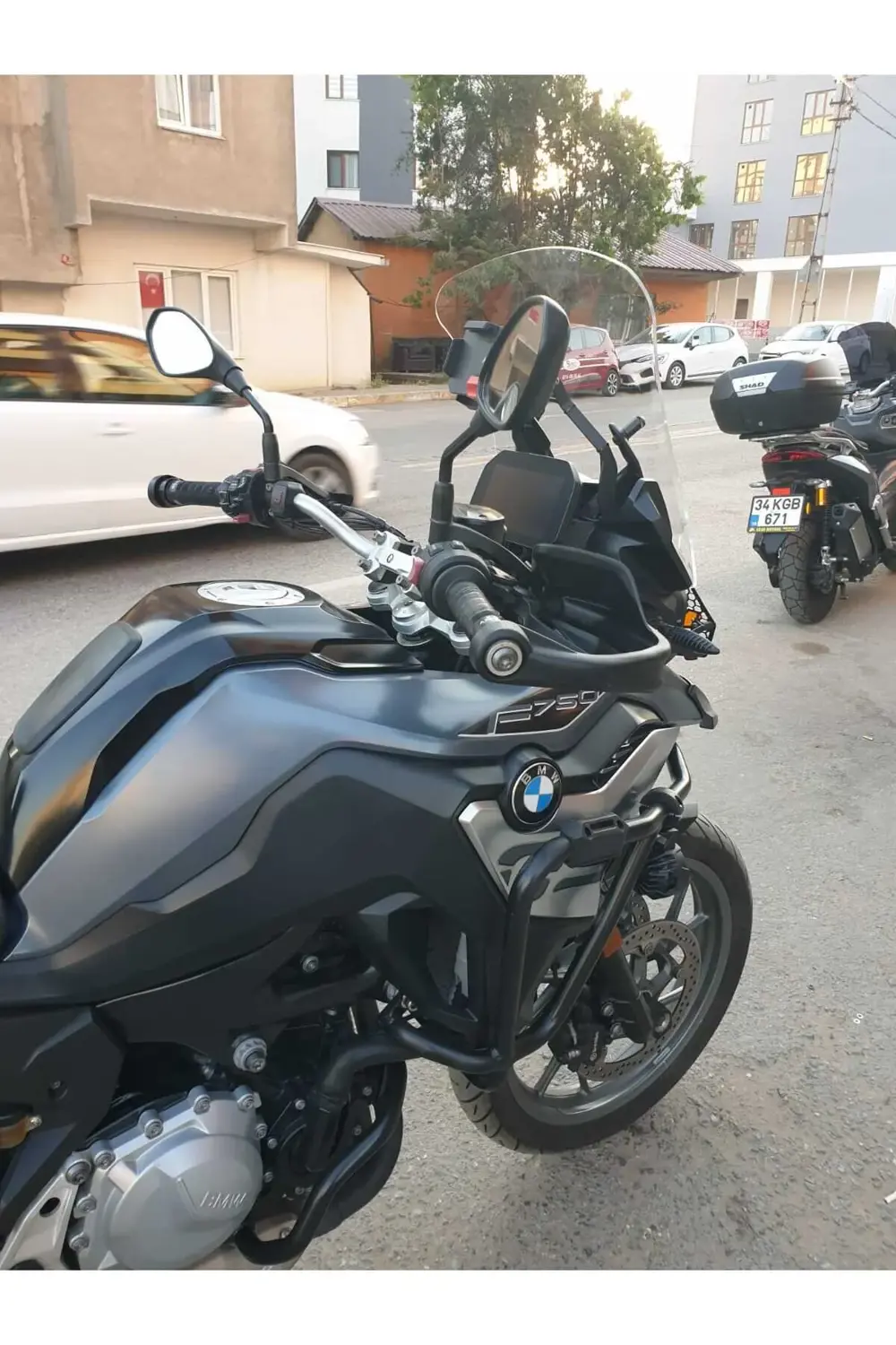 Bmw F750 Ön cam 2018-2023 Uyumlu Model'dir 48cm Şeffaf Renkli 4mm