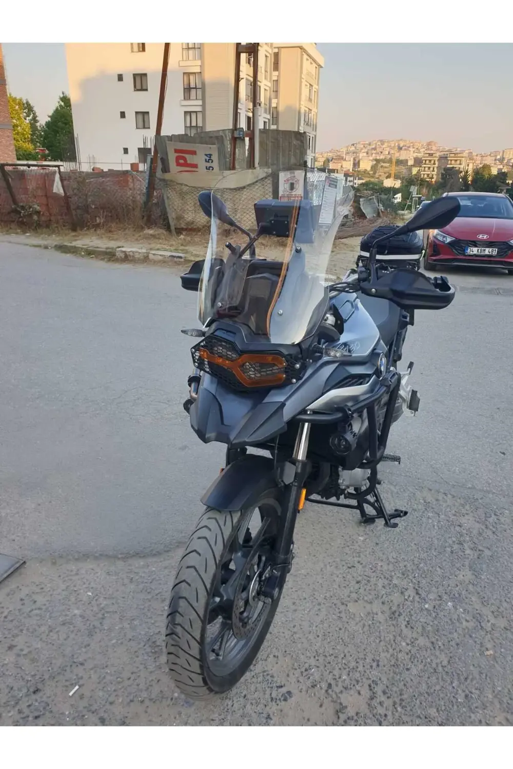 Bmw F750 Ön cam 2018-2023 Uyumlu Model'dir 48cm Şeffaf Renkli 4mm