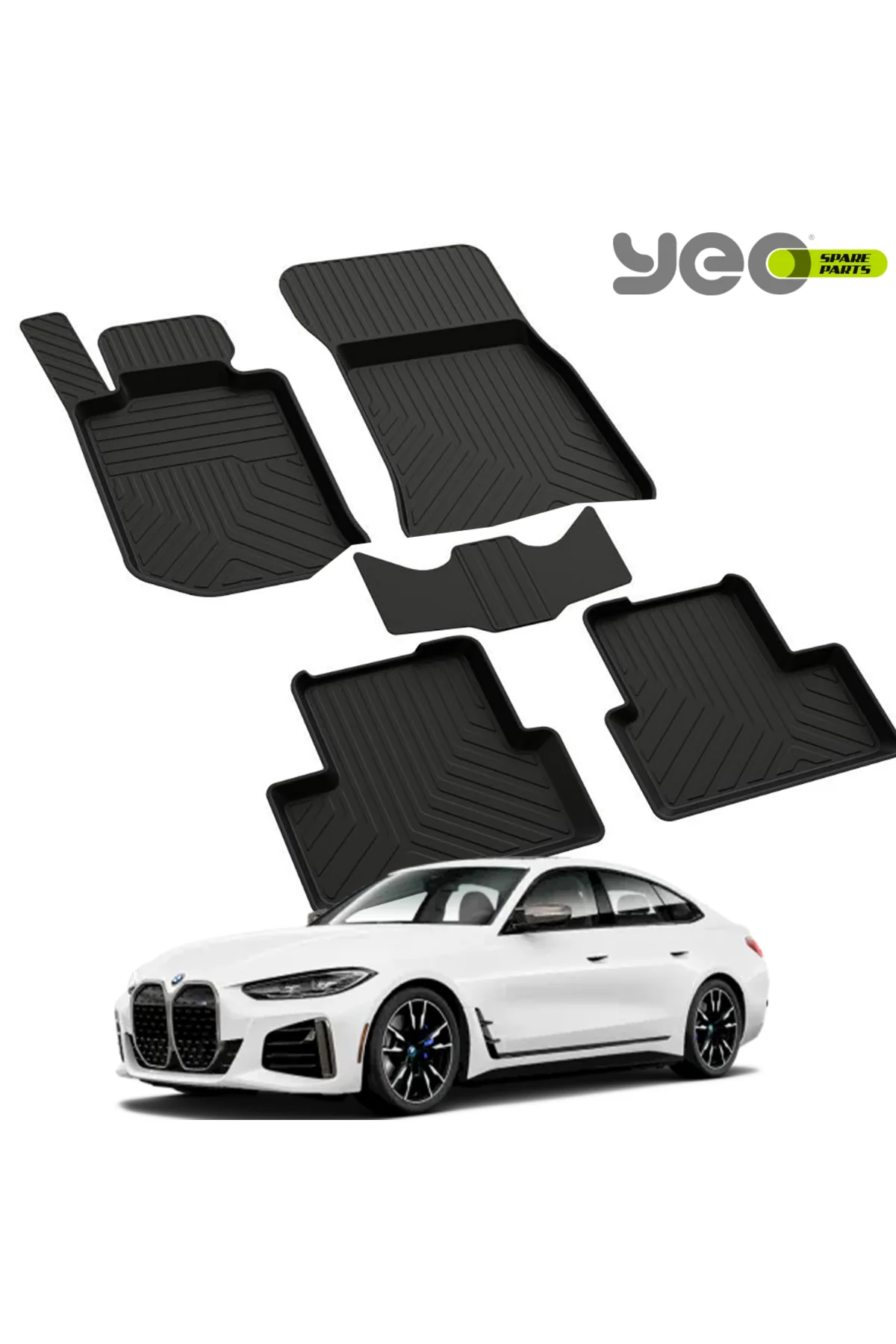 BMW İ4 SERİSİ ELEKTRİKLİ  2021-2024 Model Yılları İçin Uyumlu Yeo 4D Paspas Takımı Fiyatı, Yorumları ve Özellikleri