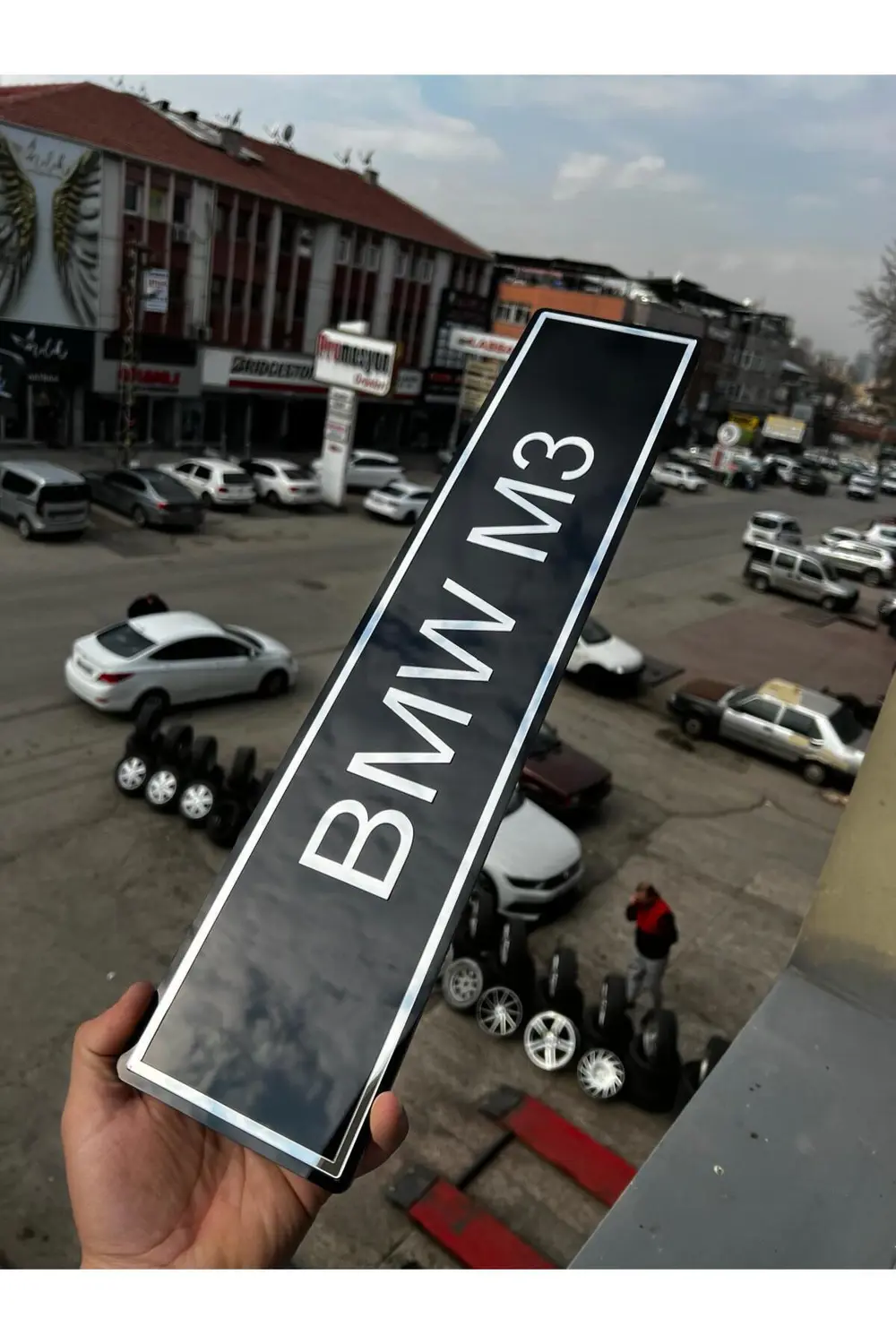 BMW M3 Yazılı Dekor Plakalık