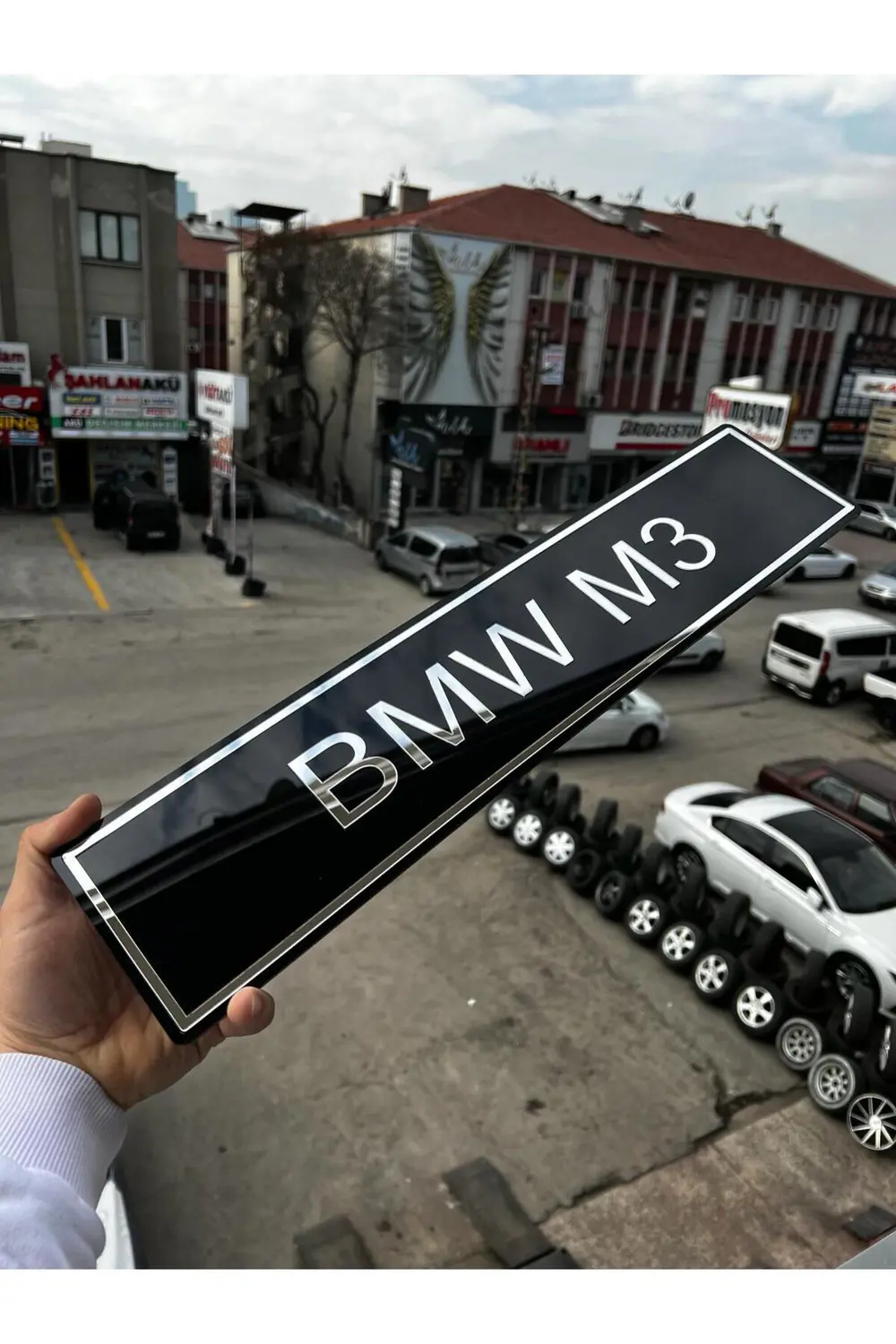 BMW M3 Yazılı Dekor Plakalık