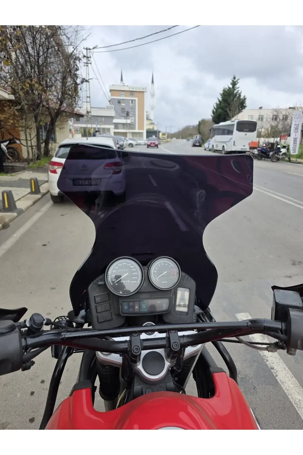 Bmw R 1100 GS Ön Cam 1993-1999 Model 58cm Siyah Renkli 4mm