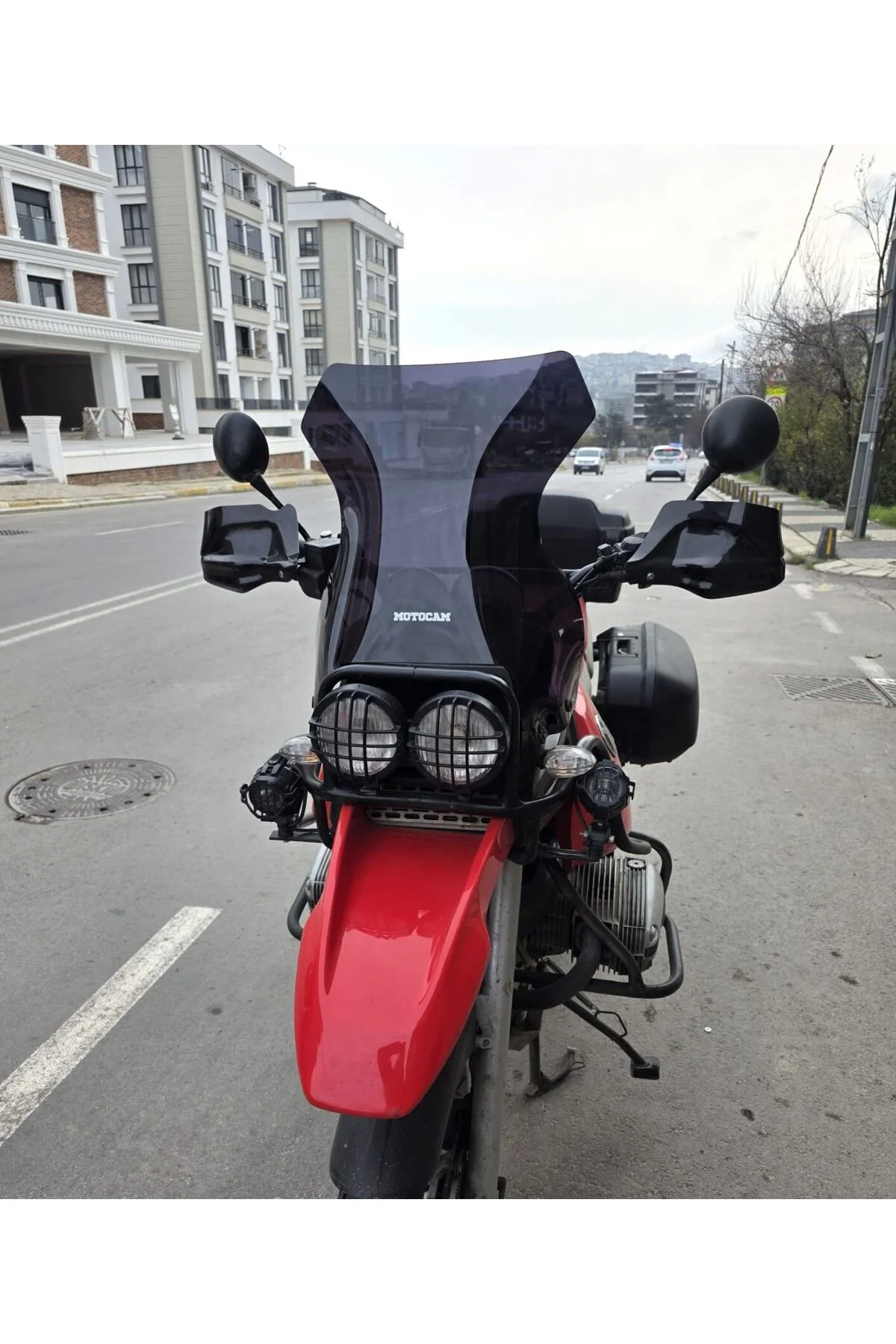 Bmw R 1100 GS Ön Cam 1993-1999 Model 58cm Siyah Renkli 4mm