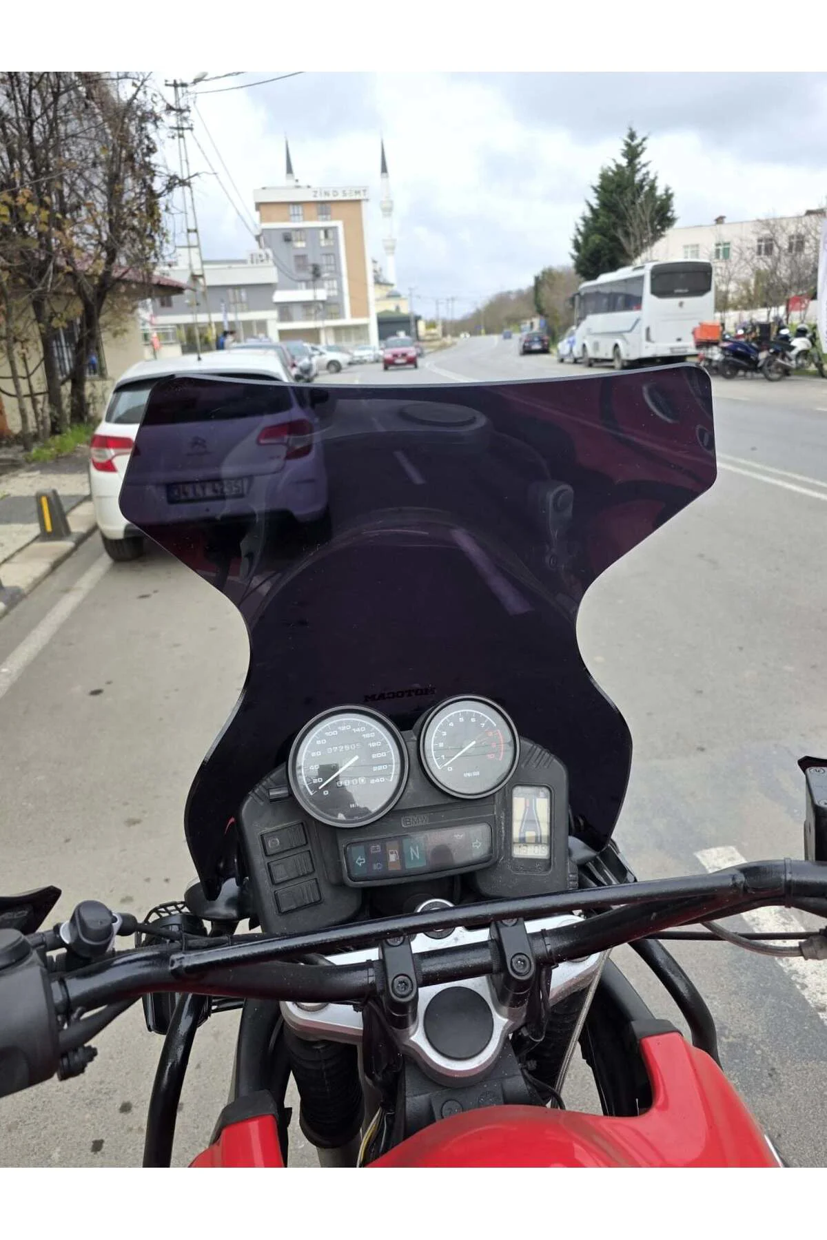 Bmw R 1100 GS Ön Cam 1993-1999 Model 58cm Siyah Renkli 4mm